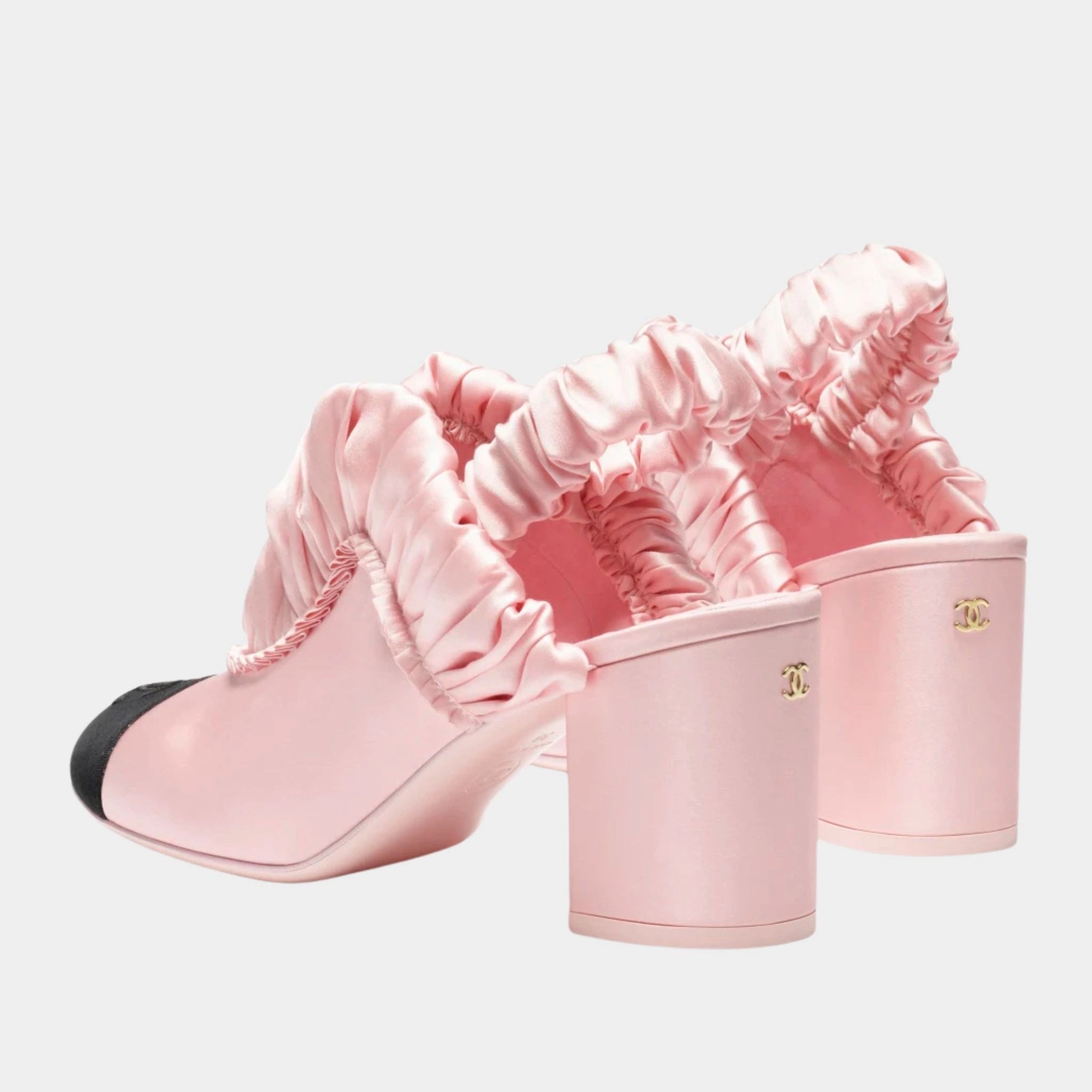 Slingbacks Silk Satin & Grosgrain