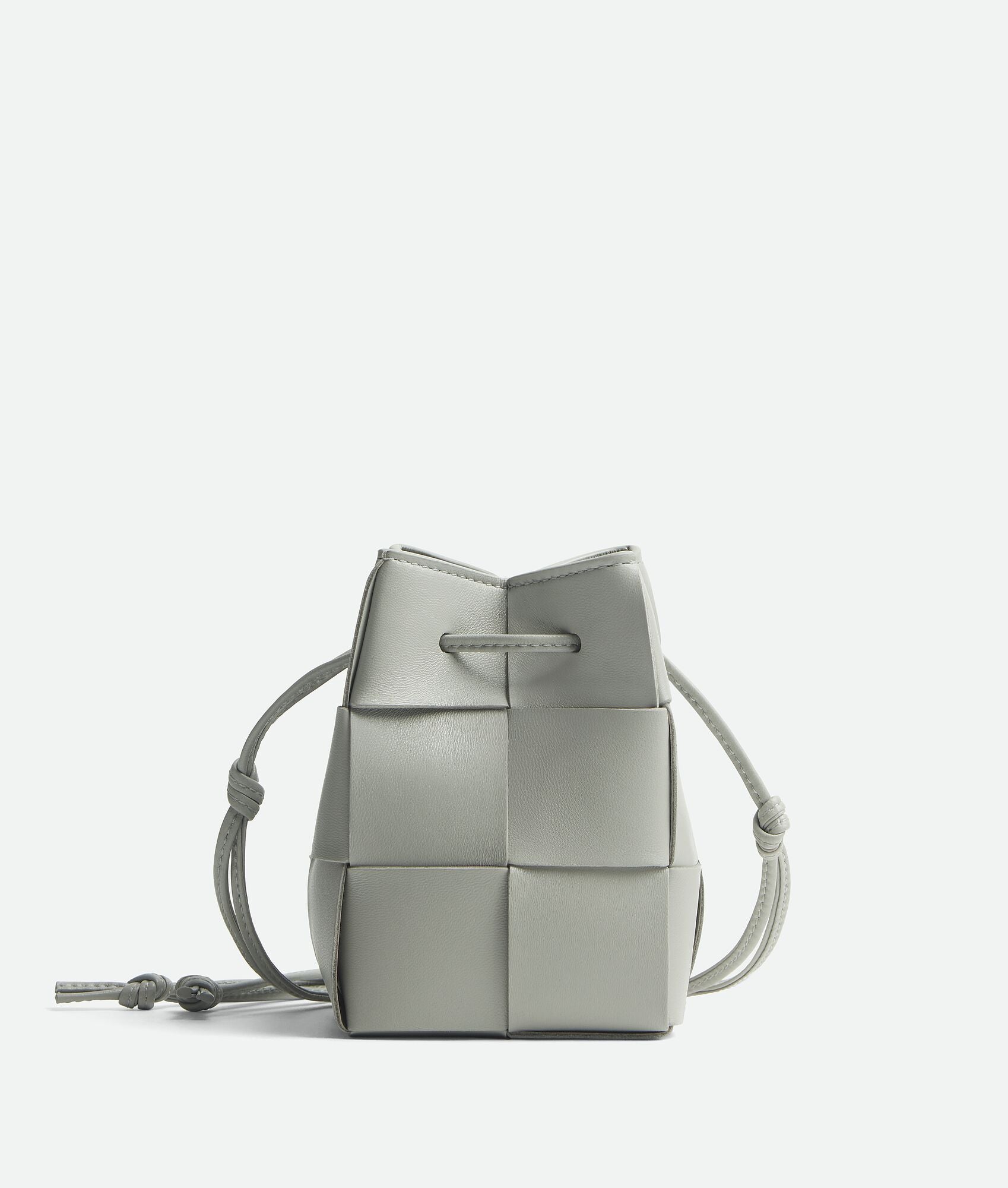 Mini Cassette Bucket Bag “Agate grey”