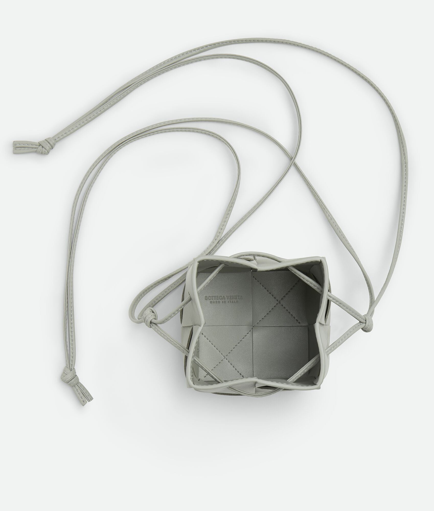 Mini Cassette Bucket Bag “Agate grey”