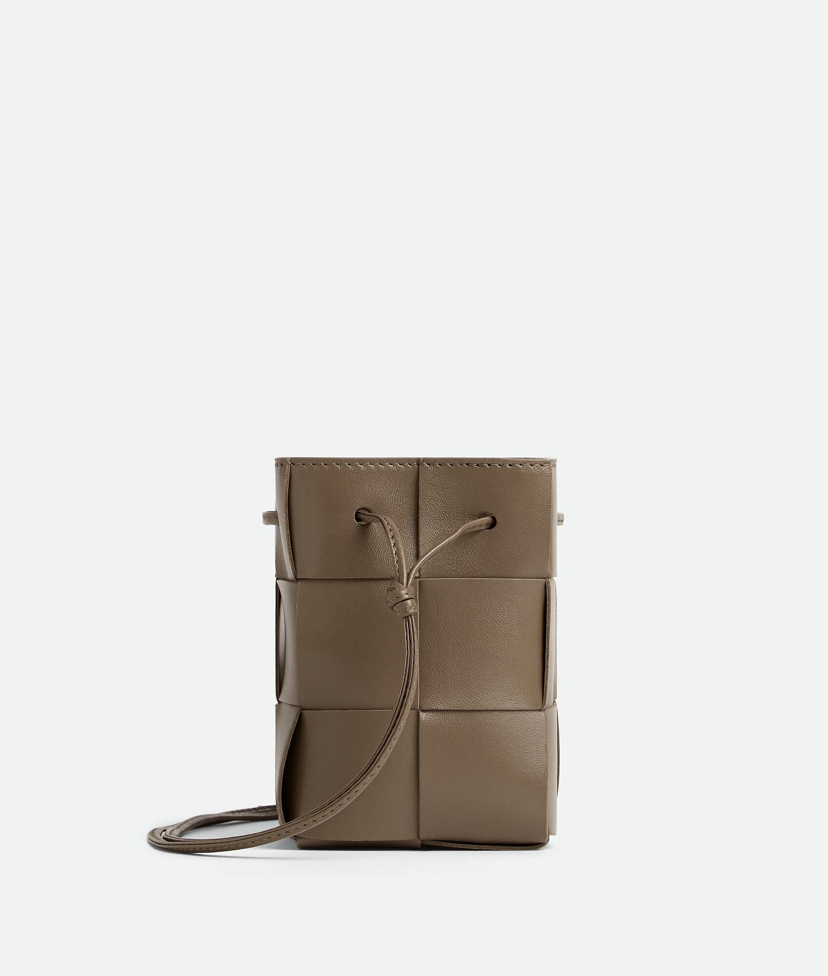 Mini Cassette Bucket Bag “Taupe grey”