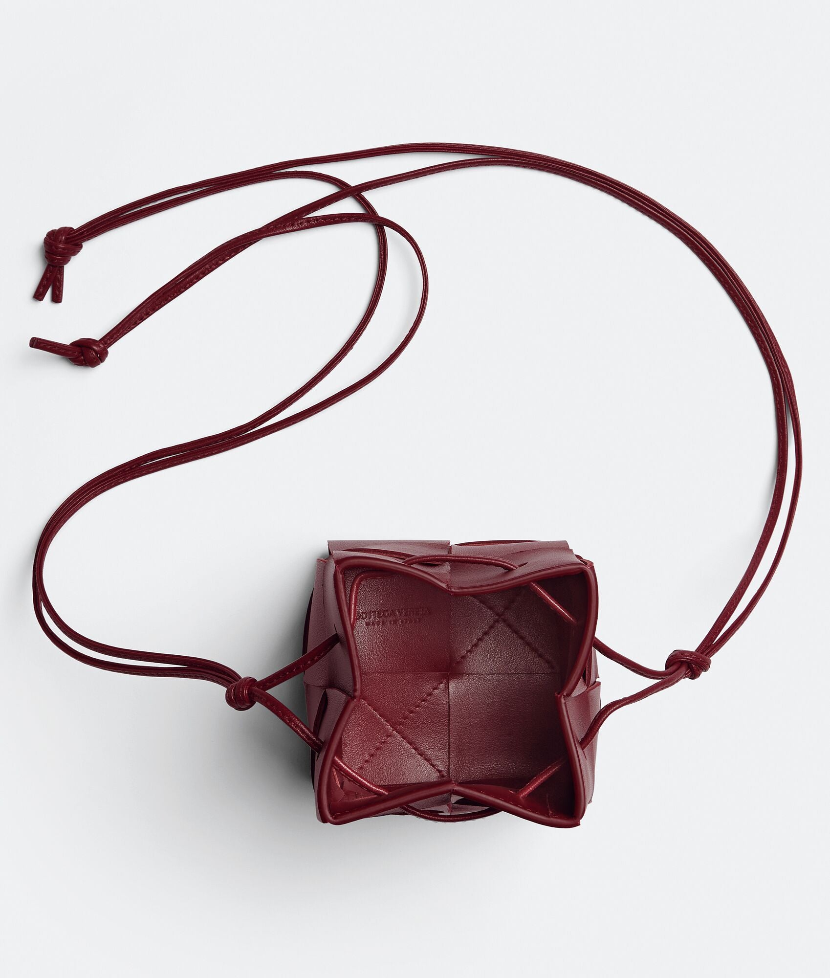 Mini Cassette Bucket Bag “Bordeaux”