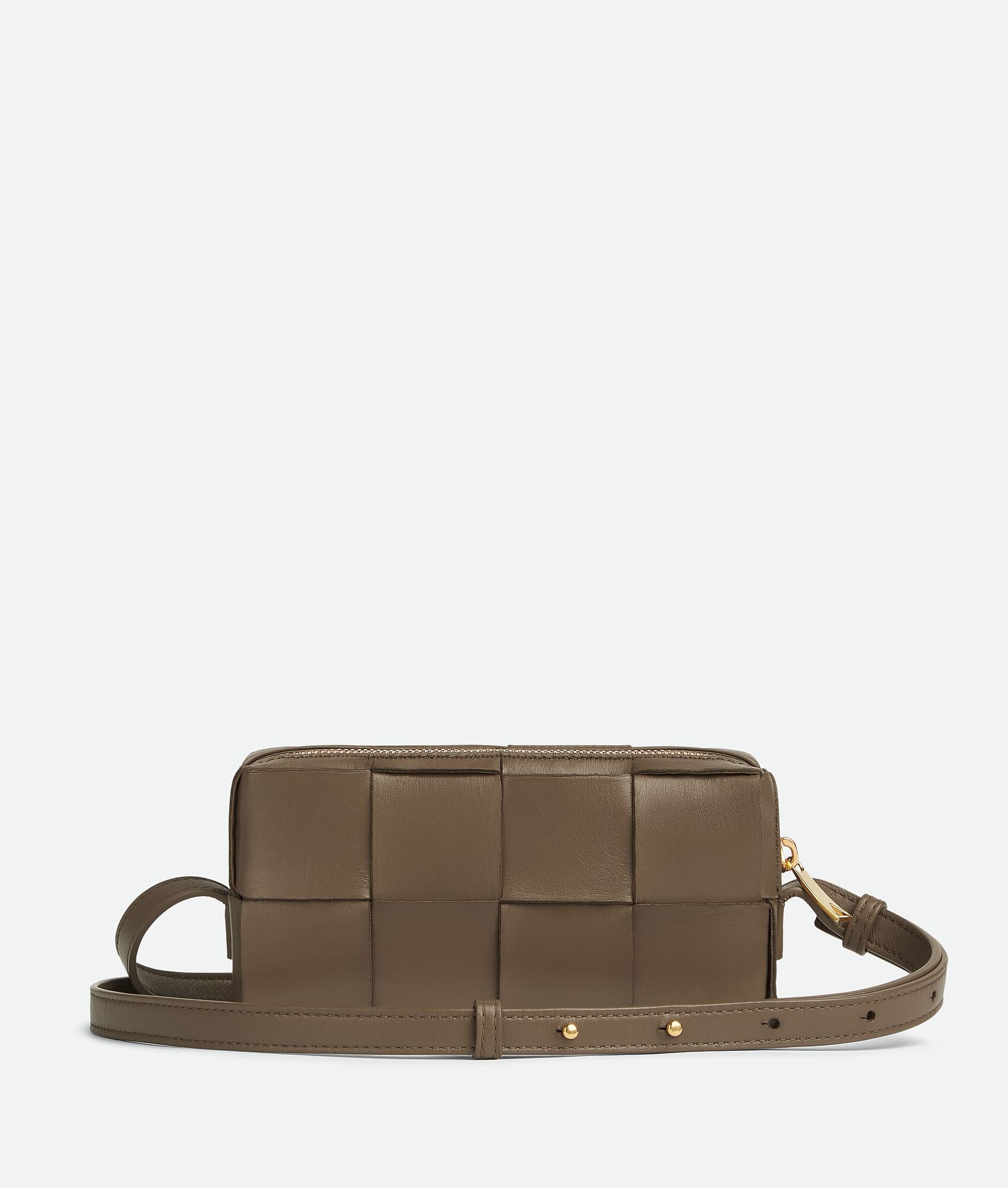 Mini Cassette Cross-Body Bag “Taupe grey”