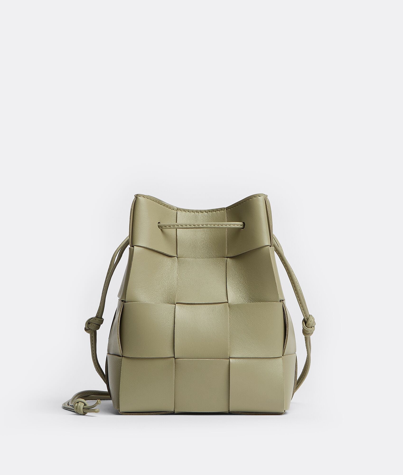 Small Cassette Cross-Body Bucket “Travertine”