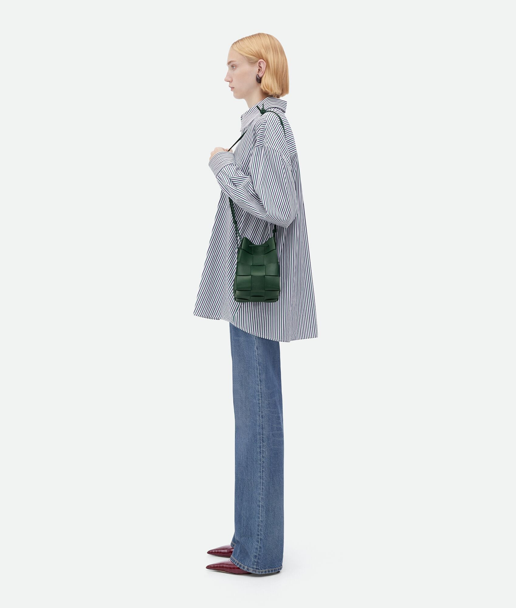 Small Cassette Cross-Body Bucket “Raintree”
