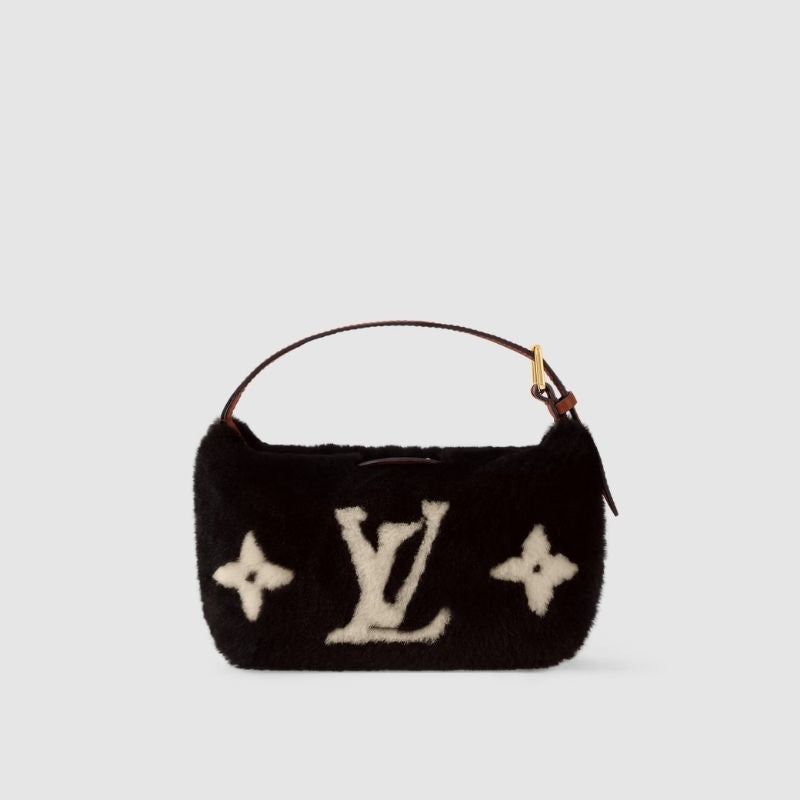 Hills Pochette Handbag Shearling