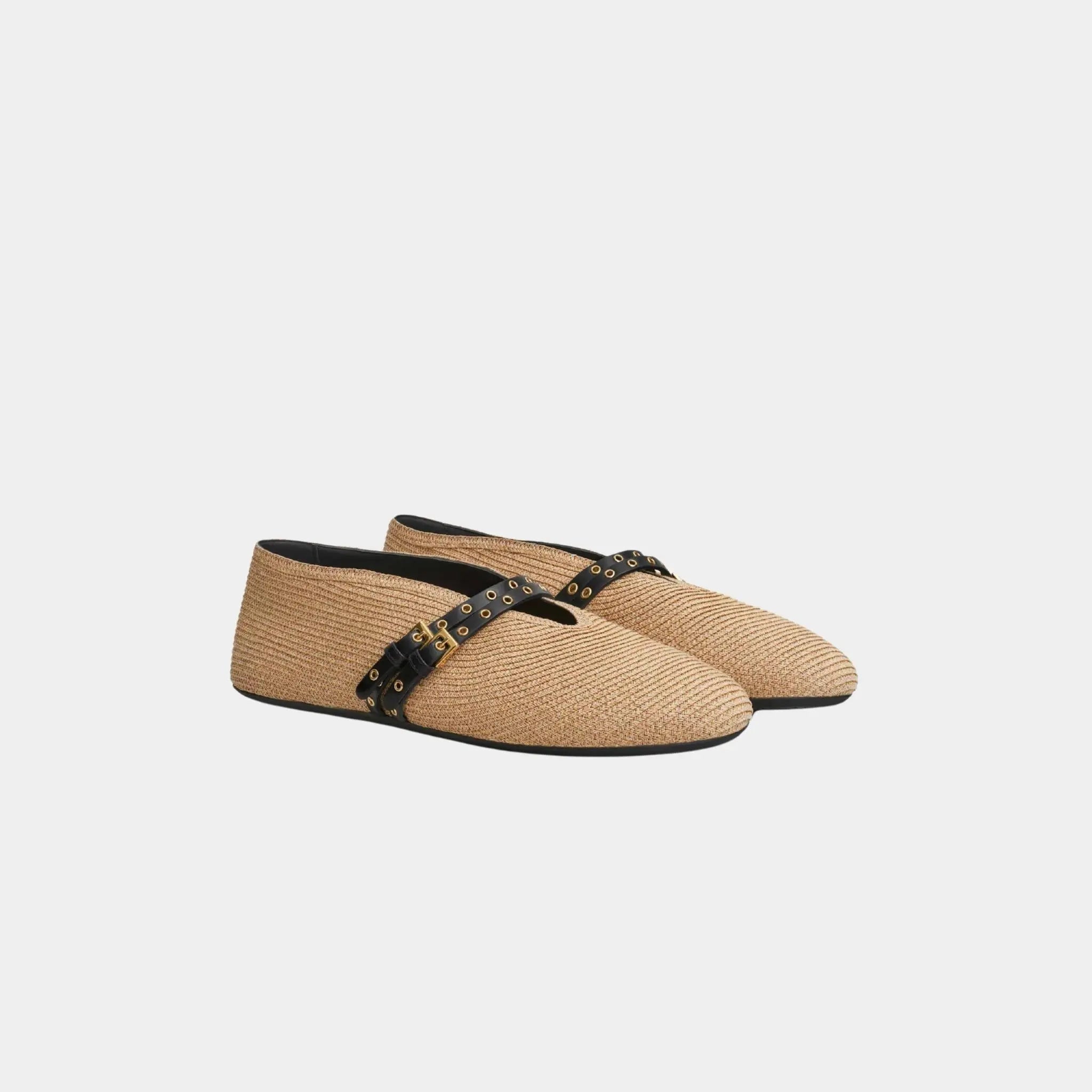 Ballet Flats in Paper Straw