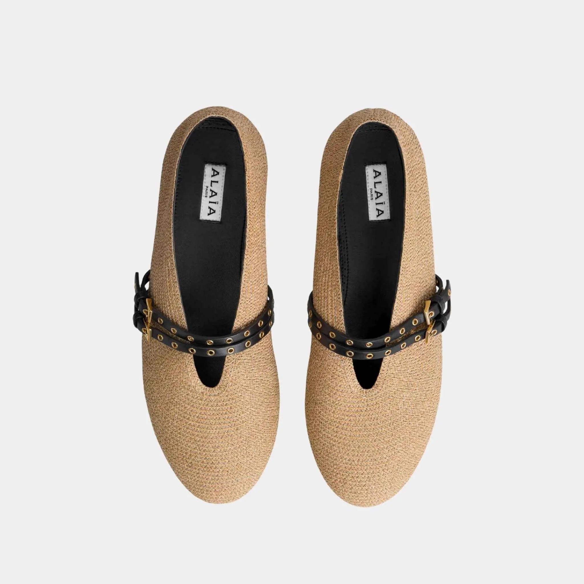 Ballet Flats in Paper Straw