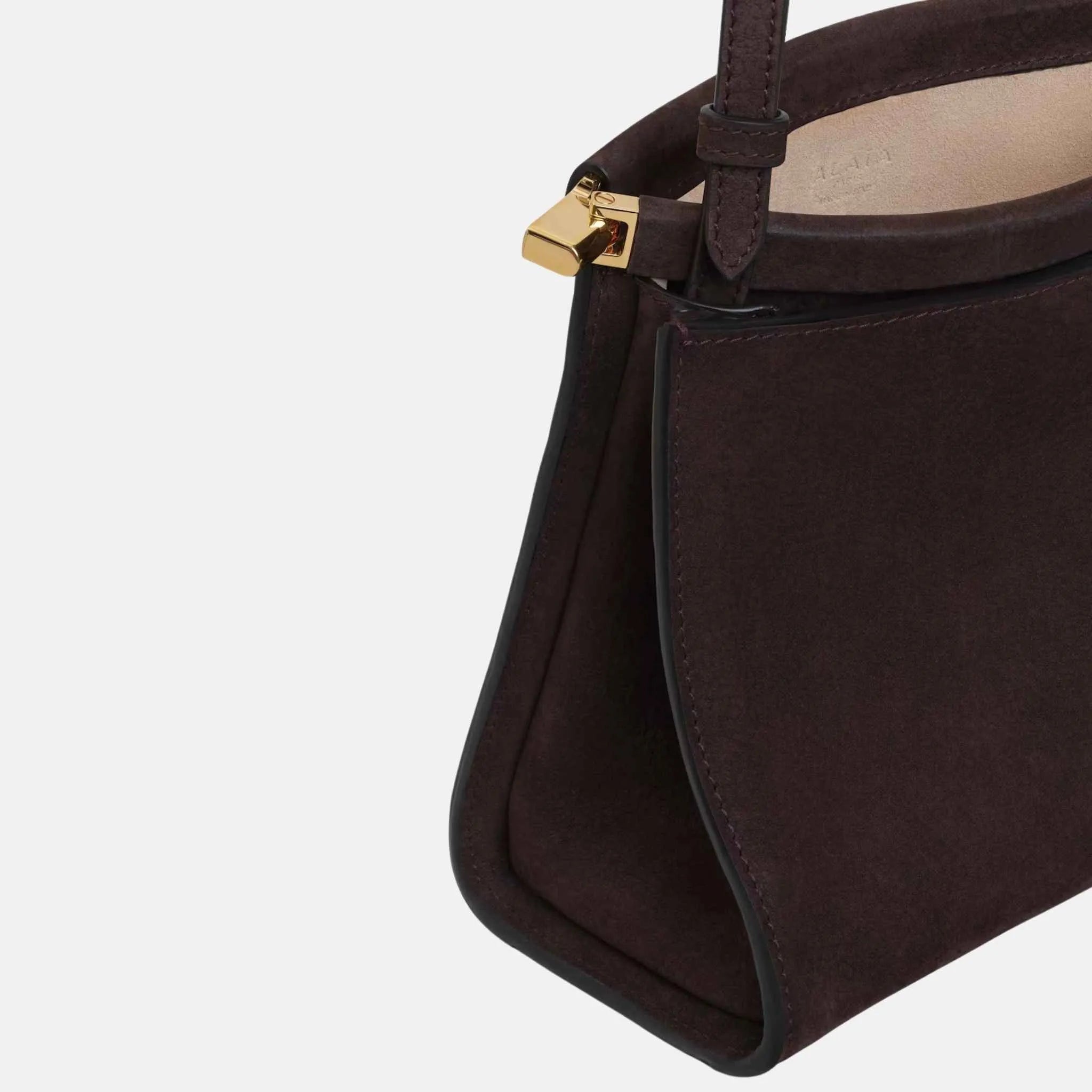 Le Click Small Square Bag in Nubuck