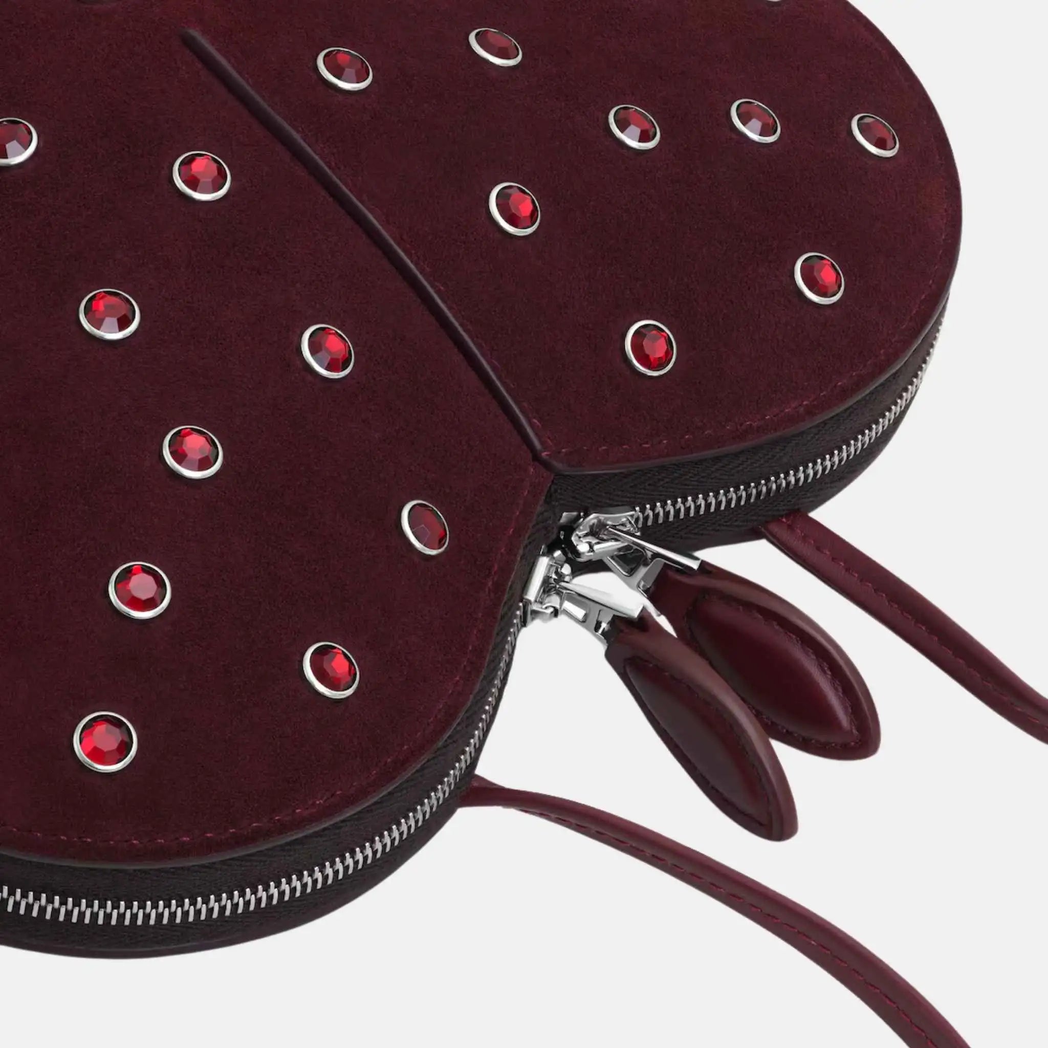 Le Coeur Bag In Strass Suede Goatskin