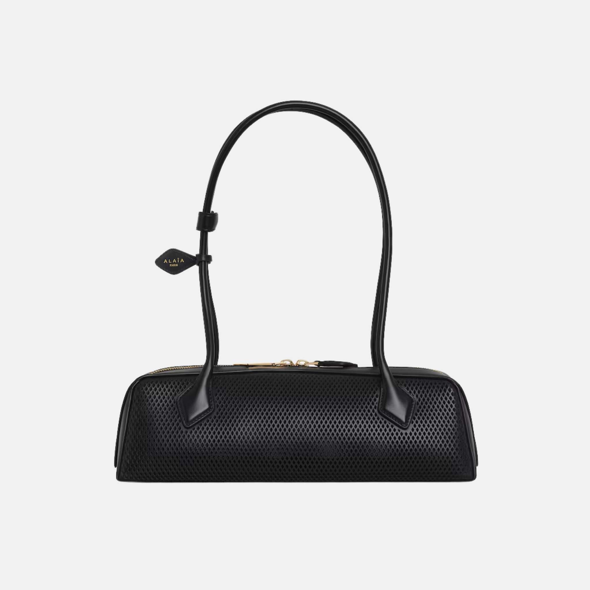 Le Teckel Medium Bag In Perforated Leather