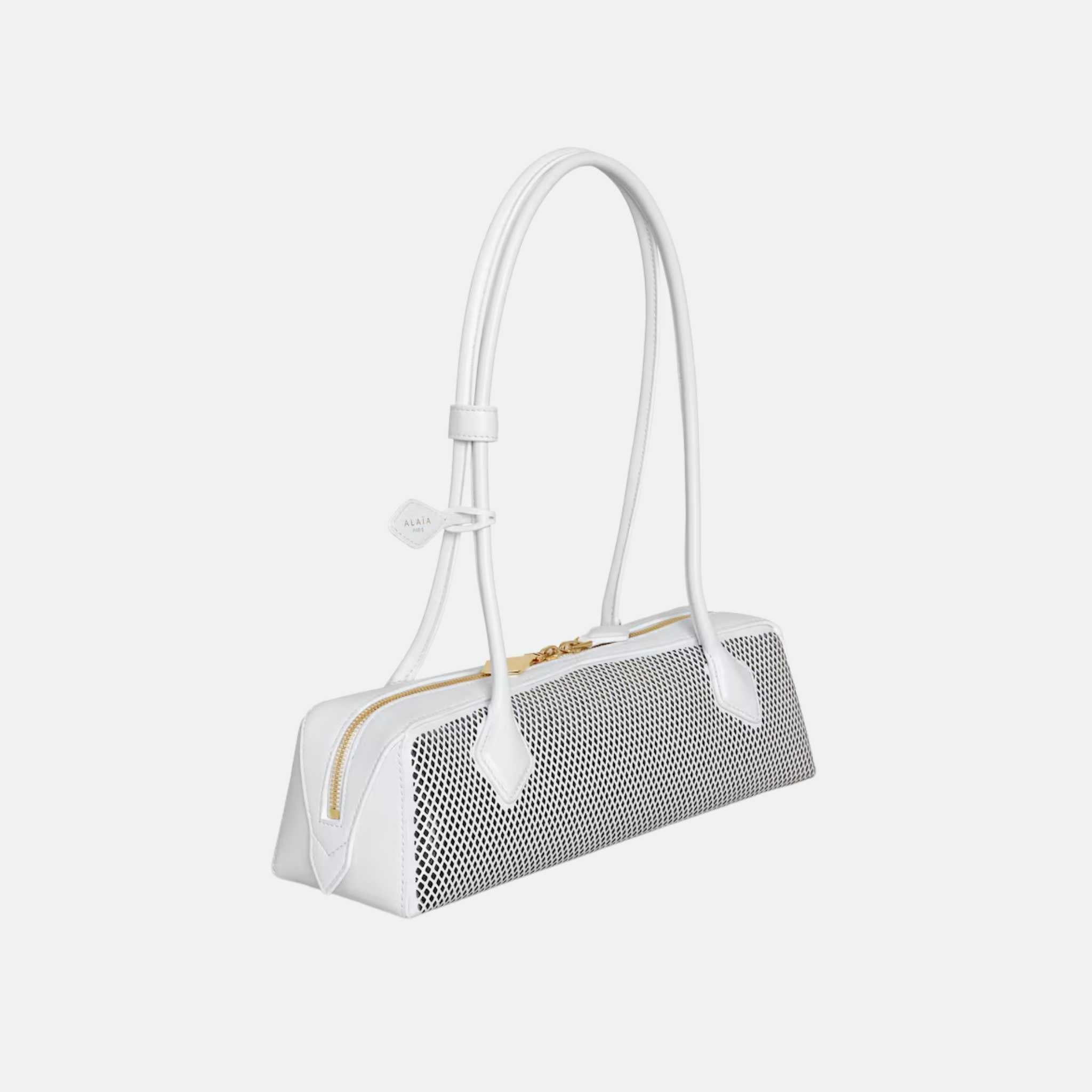 Le Teckel Medium Bag In Perforated Leather
