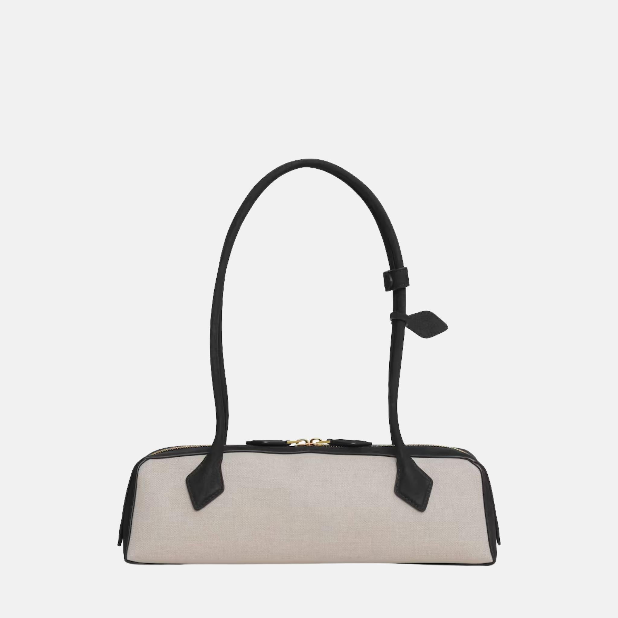 Le Teckel Medium Canvas and Nubuck Bag