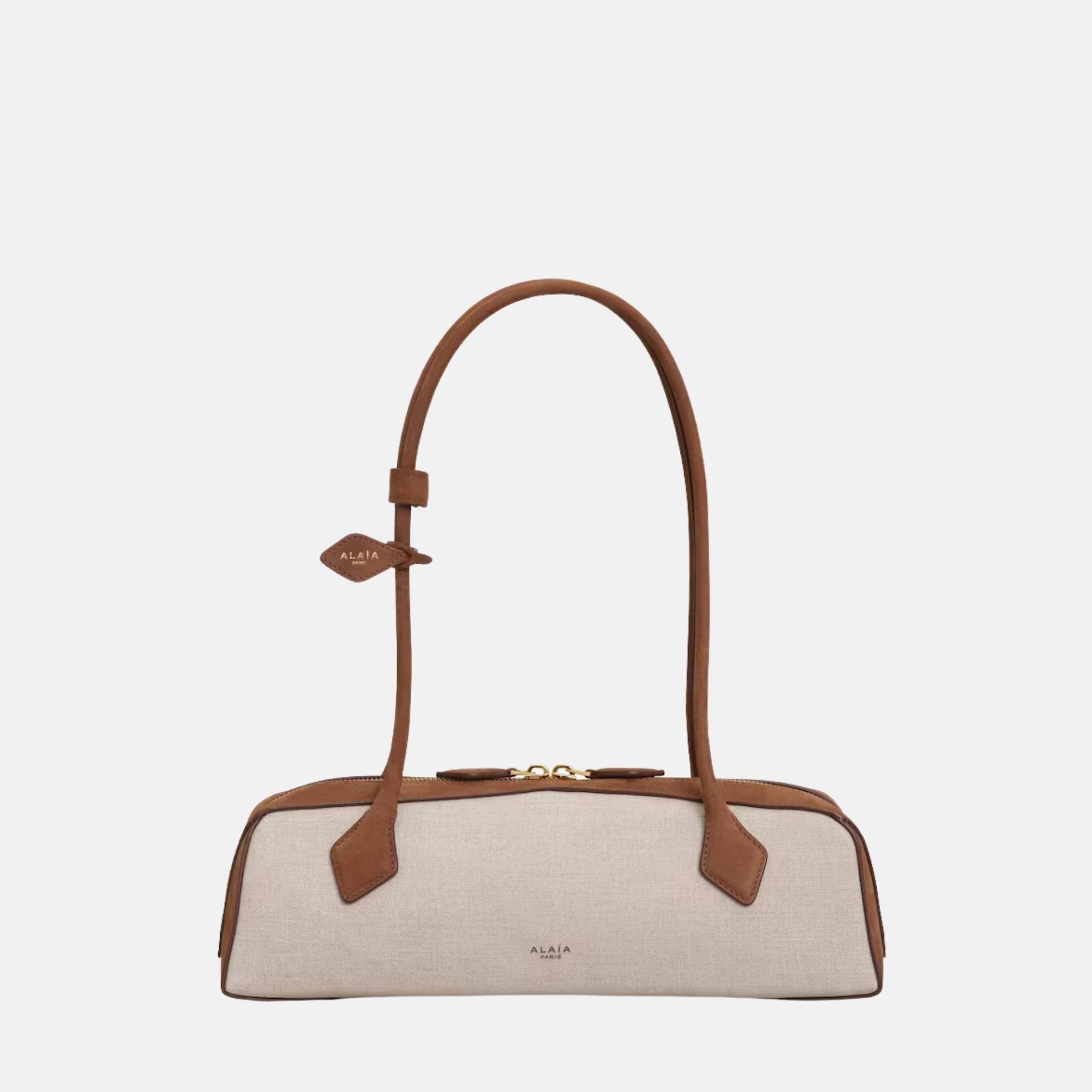 Le Teckel Medium Canvas and Nubuck Bag