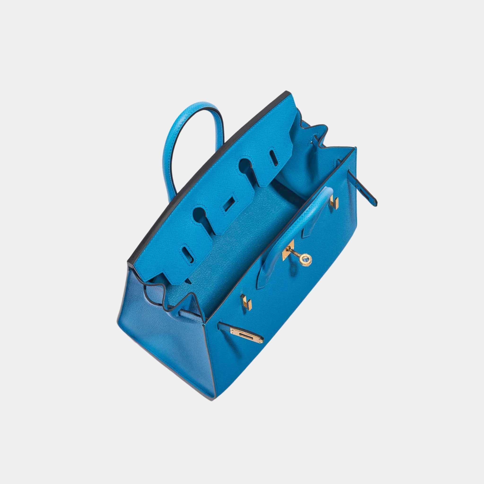 Birkin 25 Epsom Blue Frida