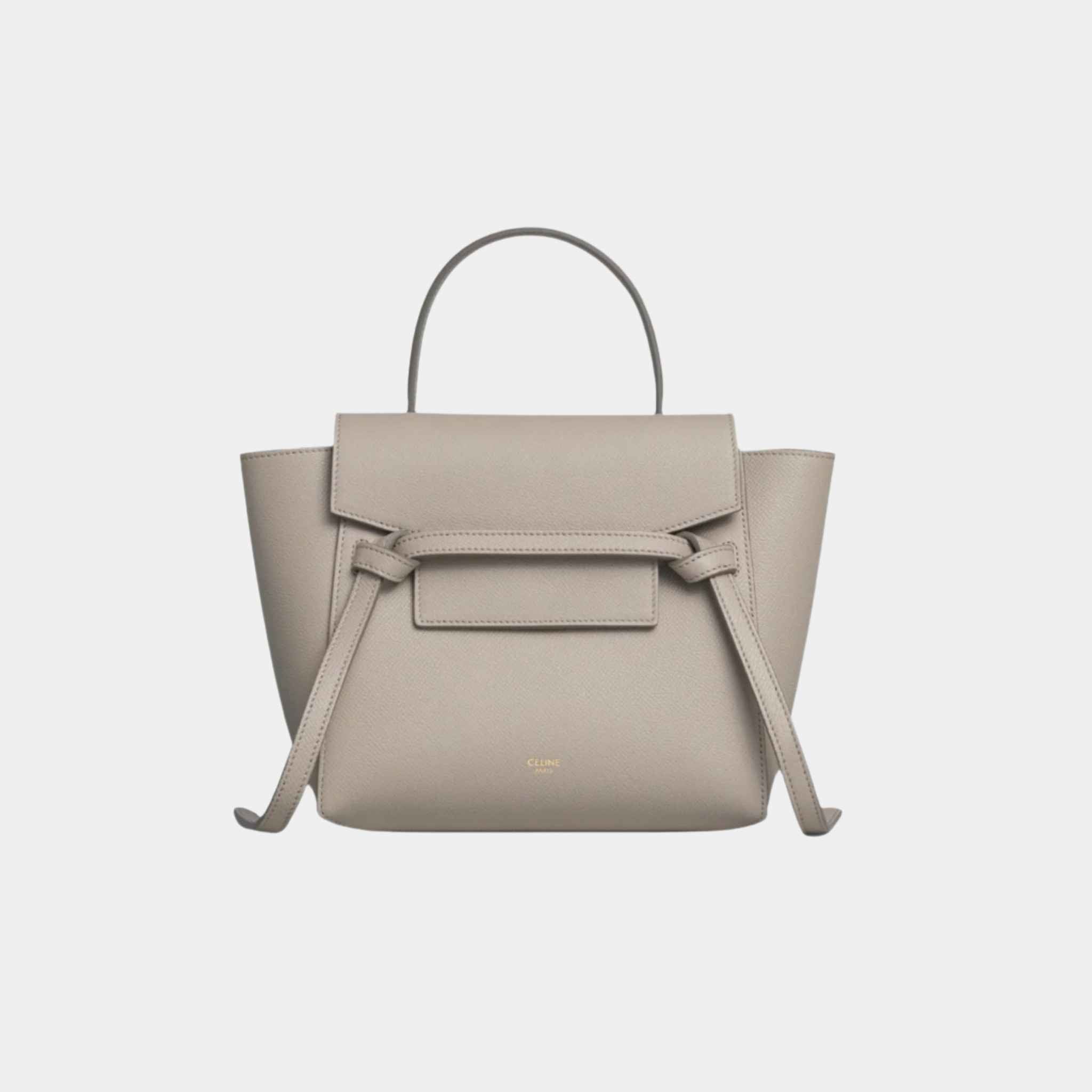 Nano Belt Bag In Grained Calfskin Handbag