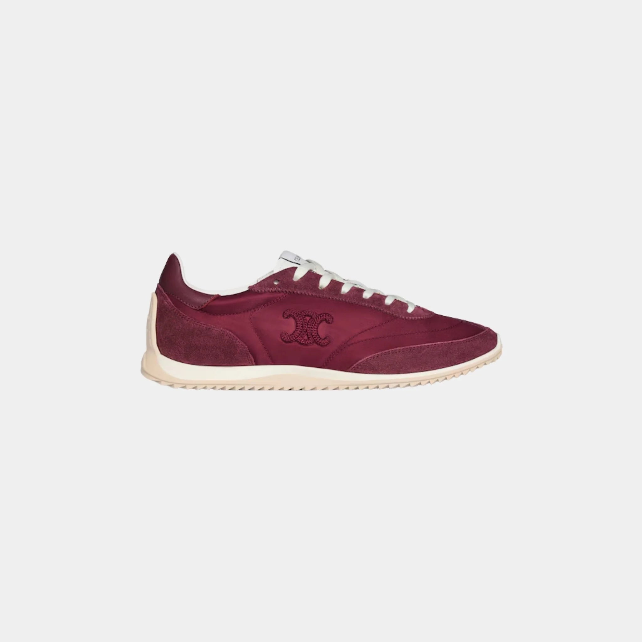 Celine Racer Sneaker With Triomphe in Nylon, Suede & Calfskin