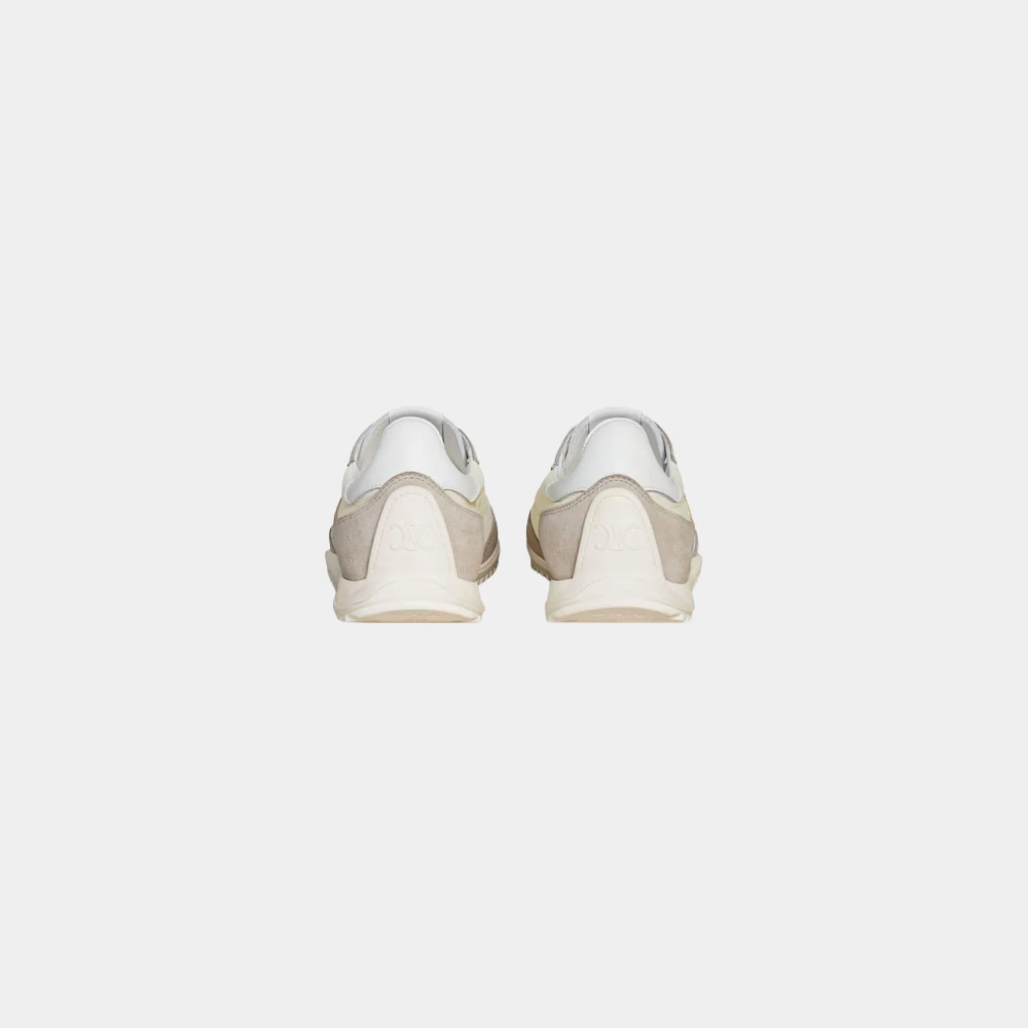 Celine Racer Sneaker With Triomphe in Nylon, Suede & Calfskin