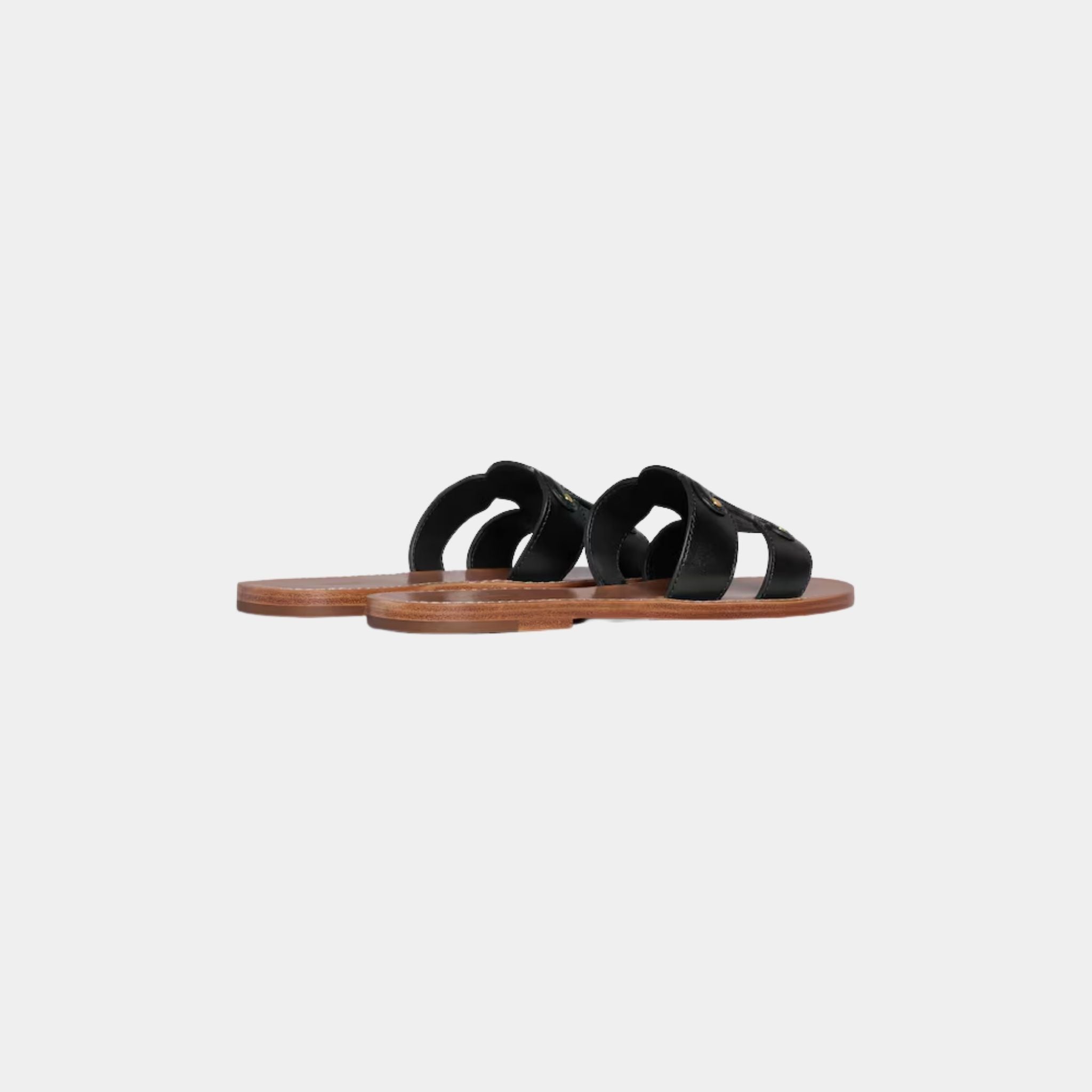Celine Triomphe Mule In Calfskin