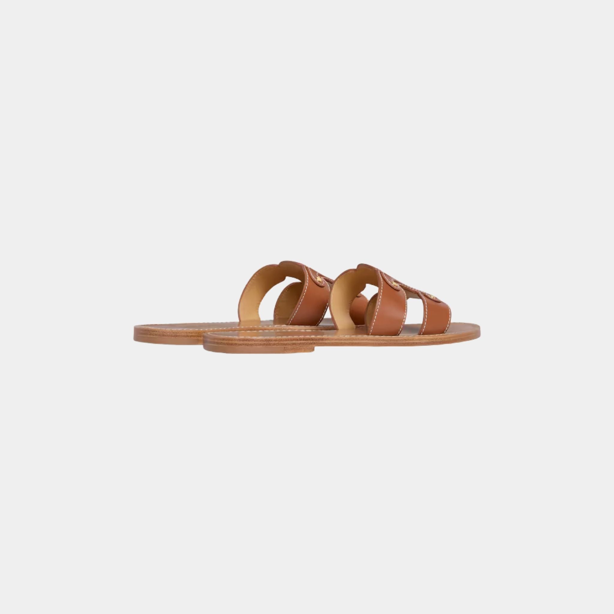 Celine Triomphe Mule In Calfskin