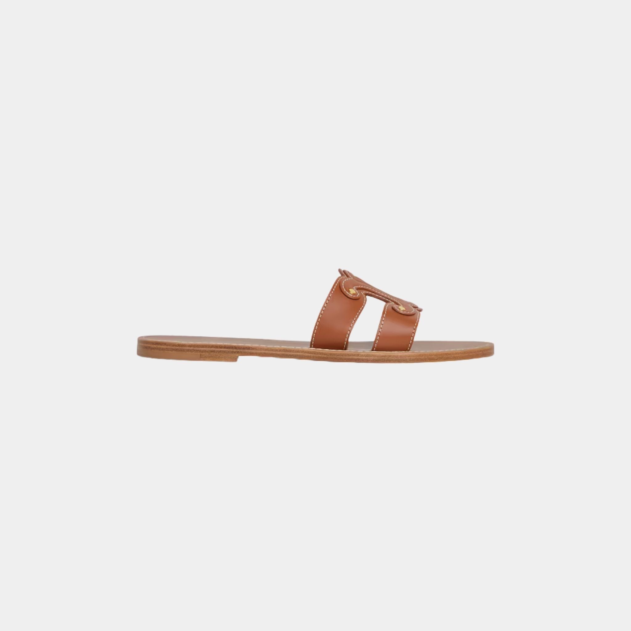 Celine Triomphe Mule In Calfskin