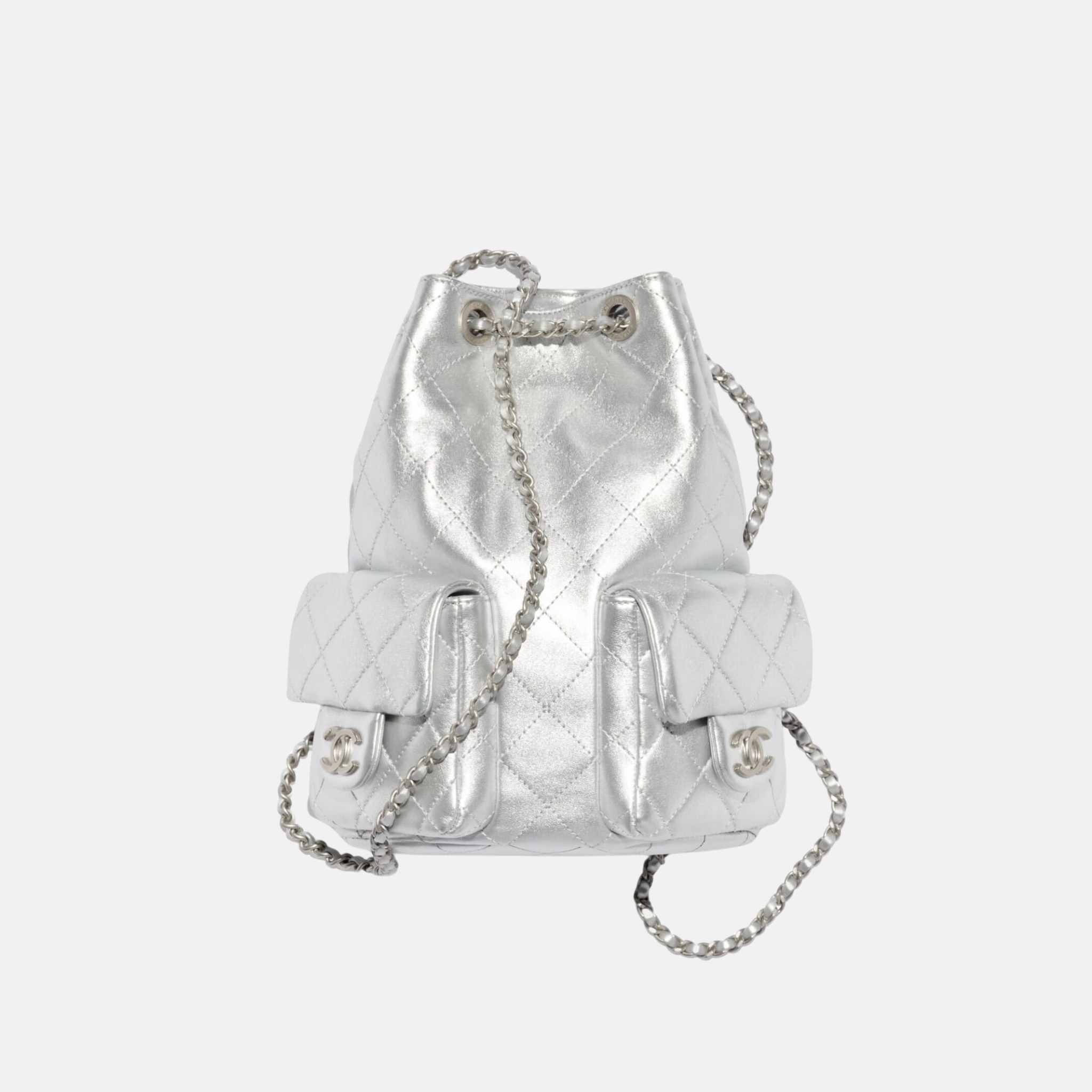 Backpack Cruise 2024/25 In Metallic Lambskin And Silver Metal
