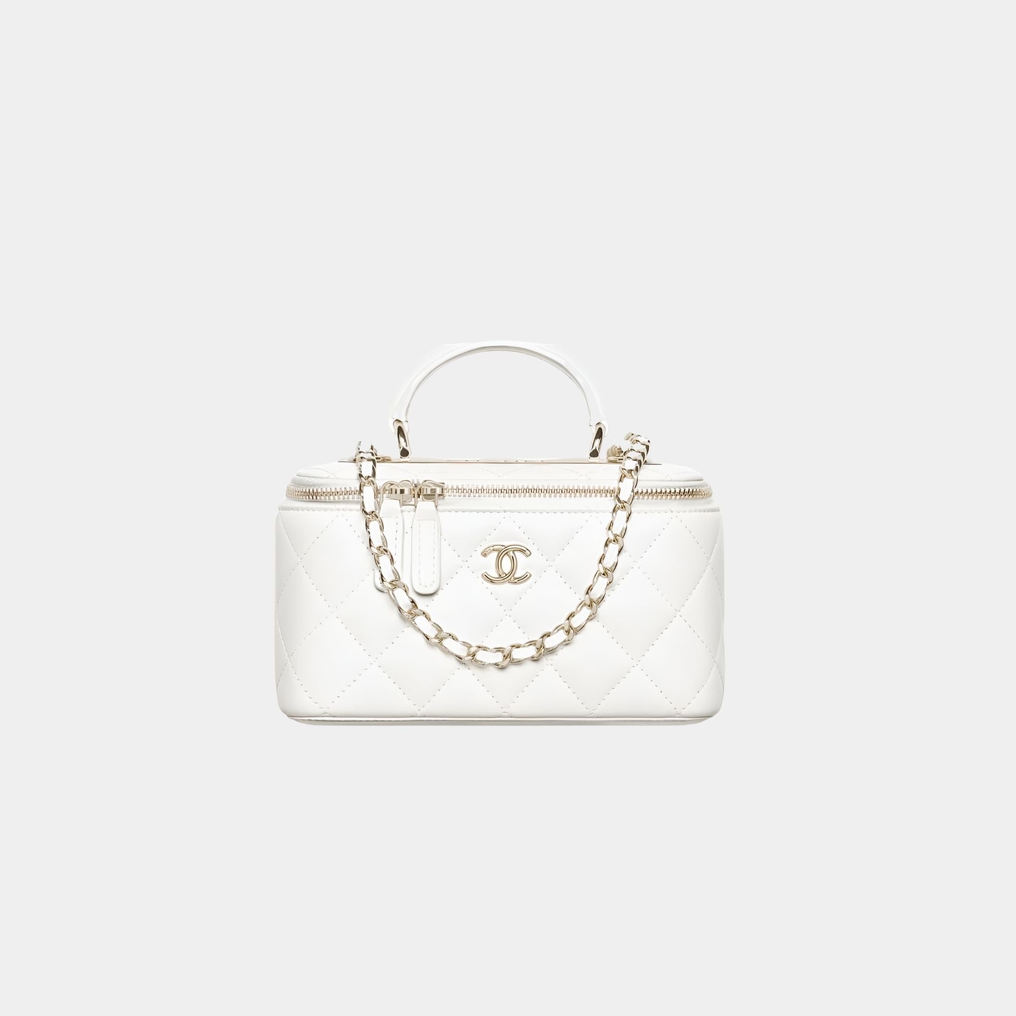 Long Vanity With Chain in Lambskin