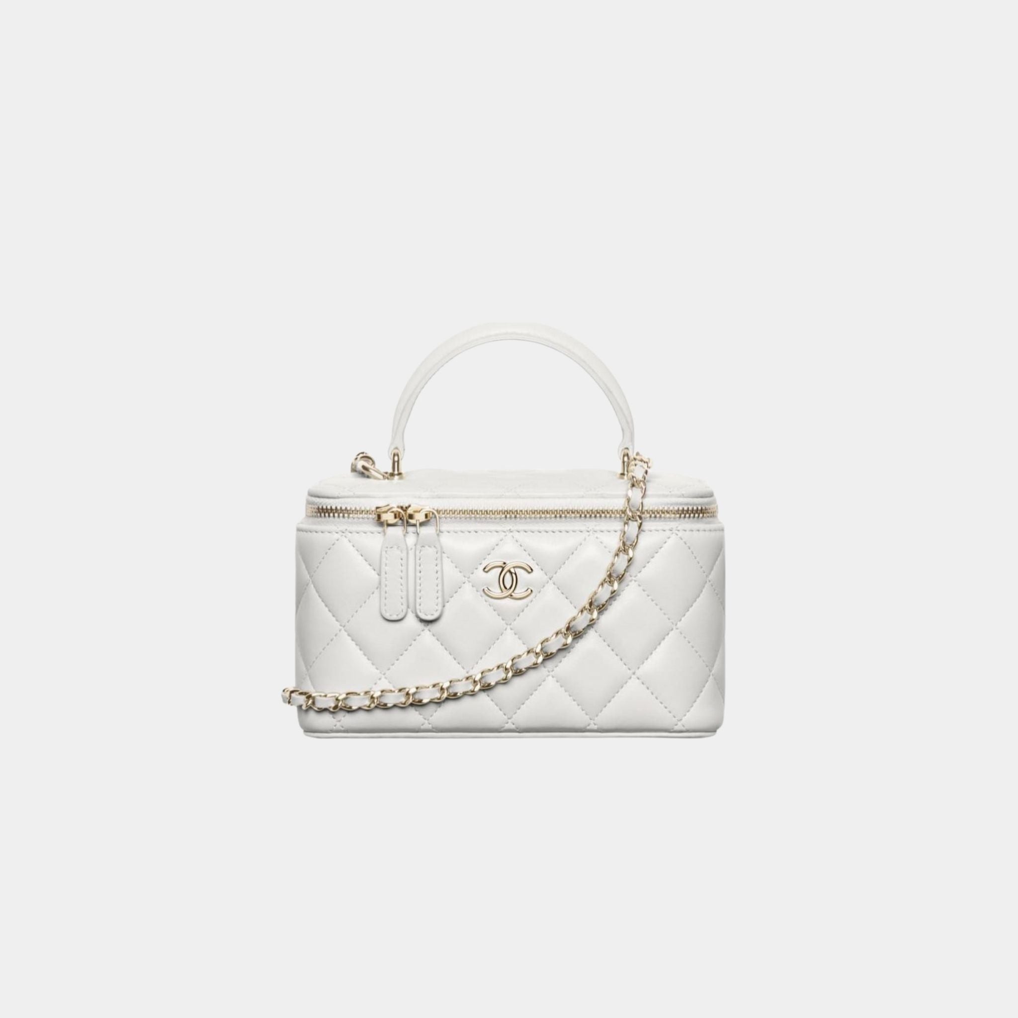 Long Vanity With Chain Lambskin