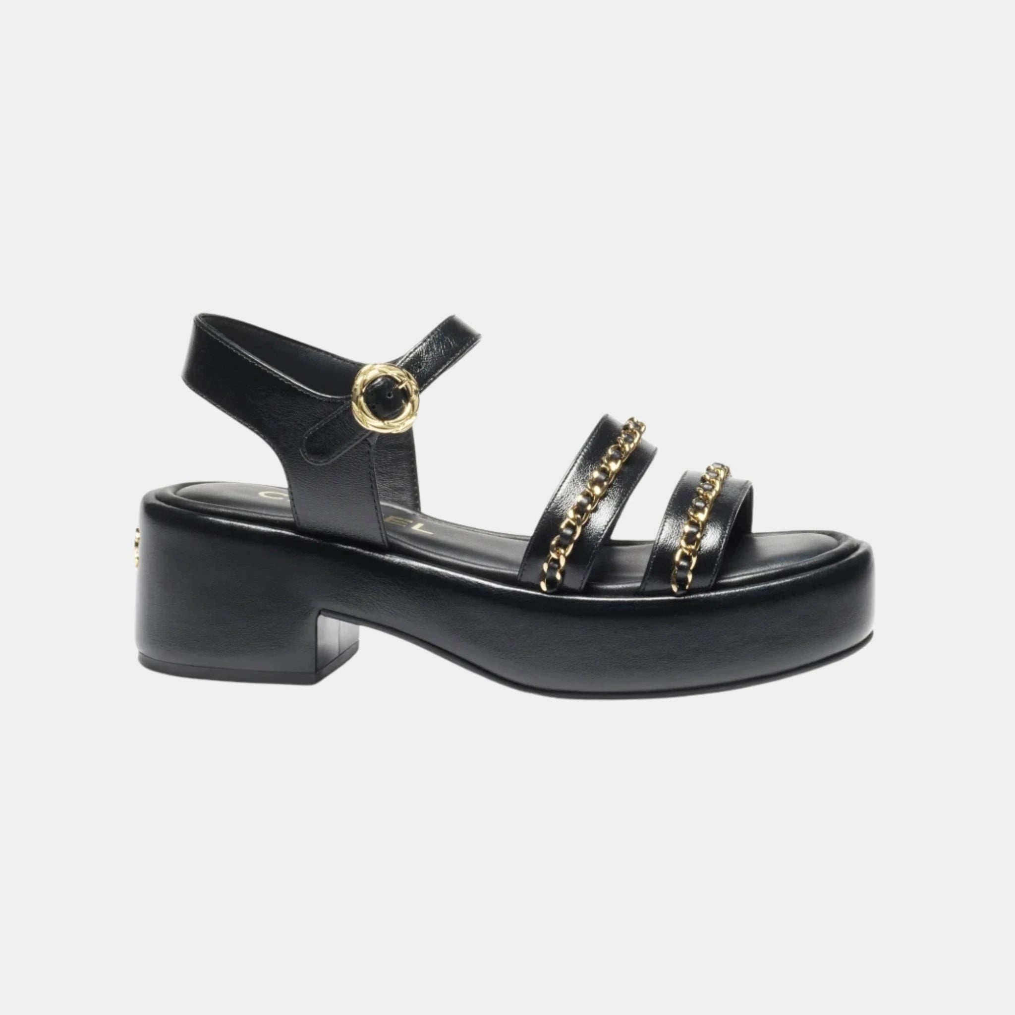 Platform Sandals in Calfskin
