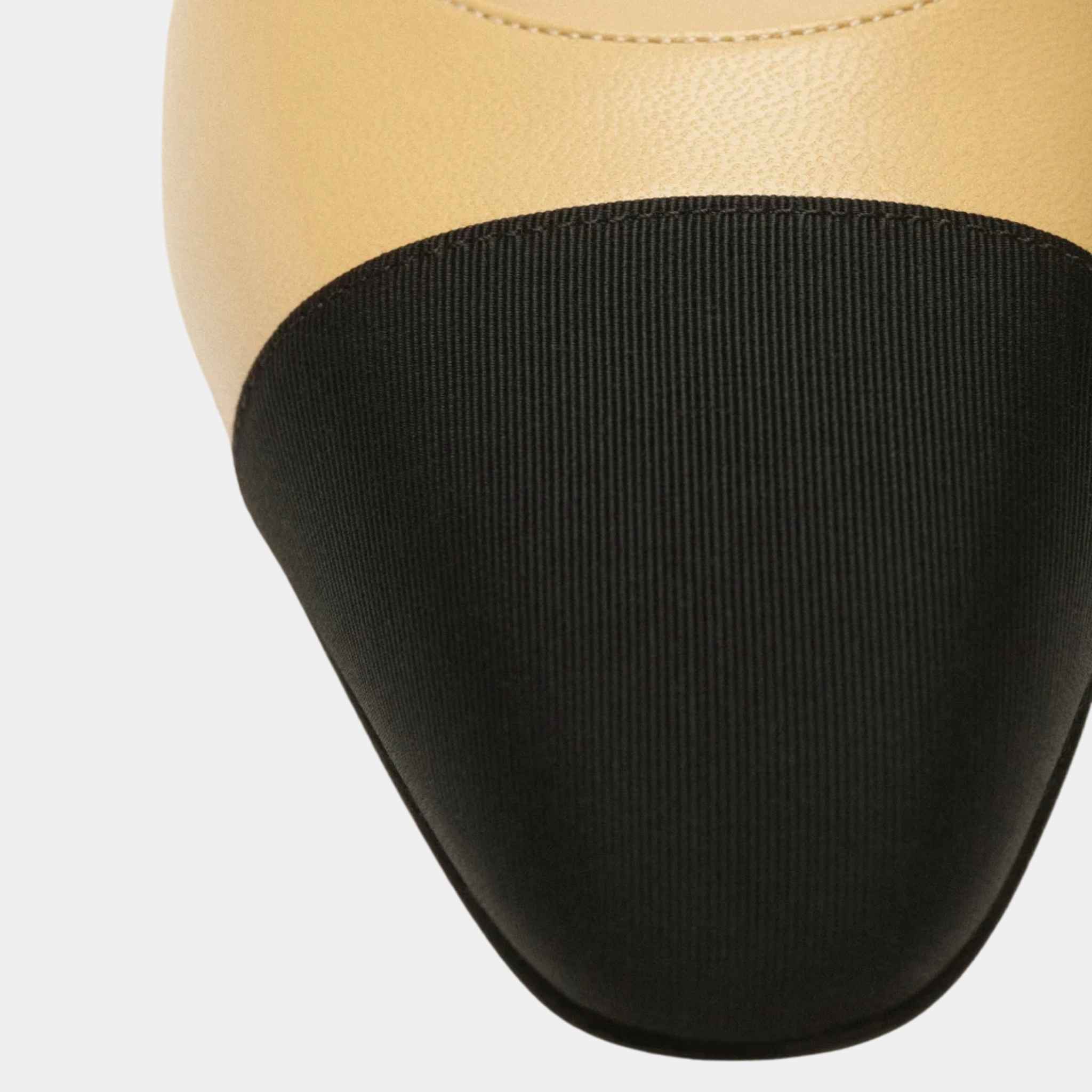 Slingback Goatskin and Grosgrain