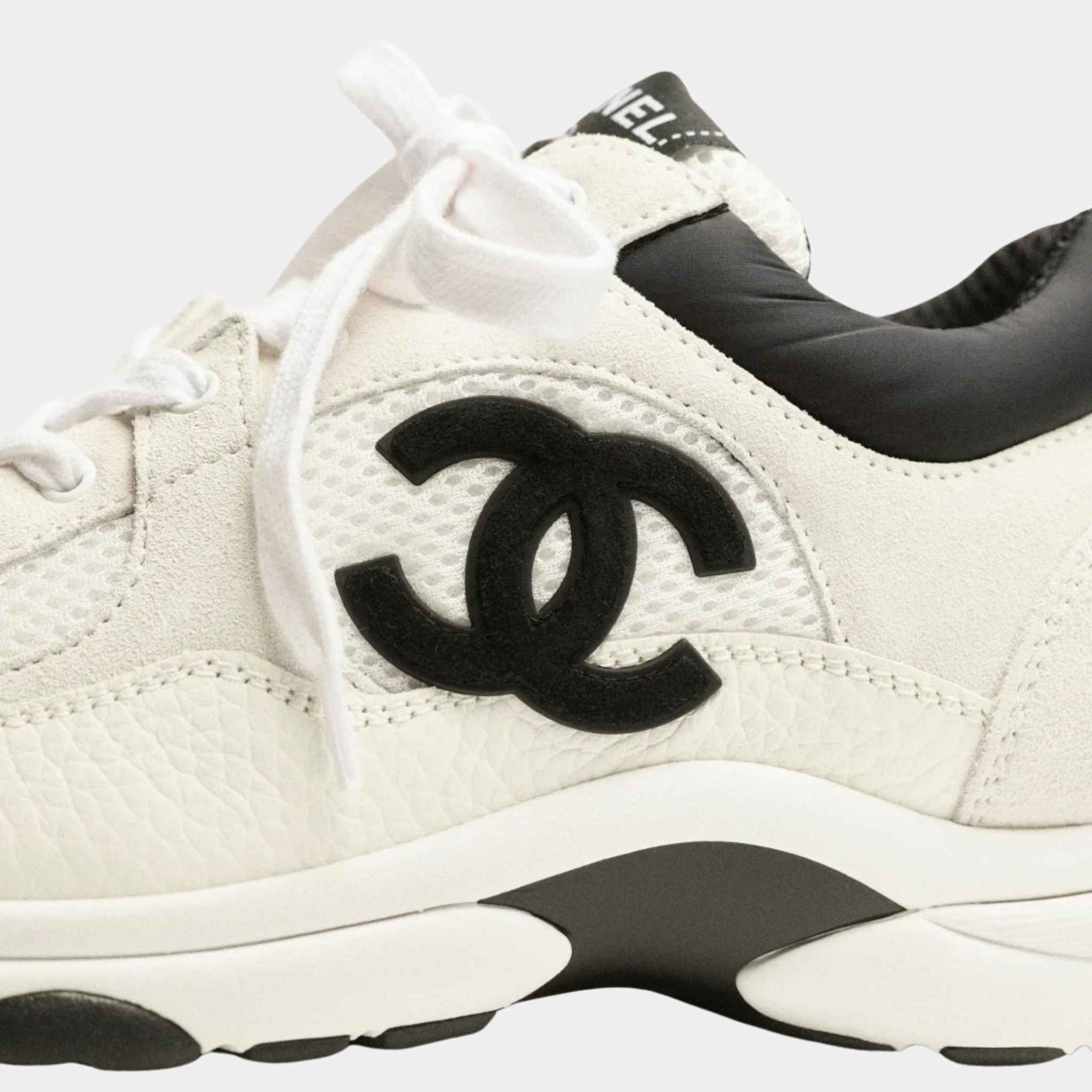 Trainers In Mesh Suede And Grained Calfskin