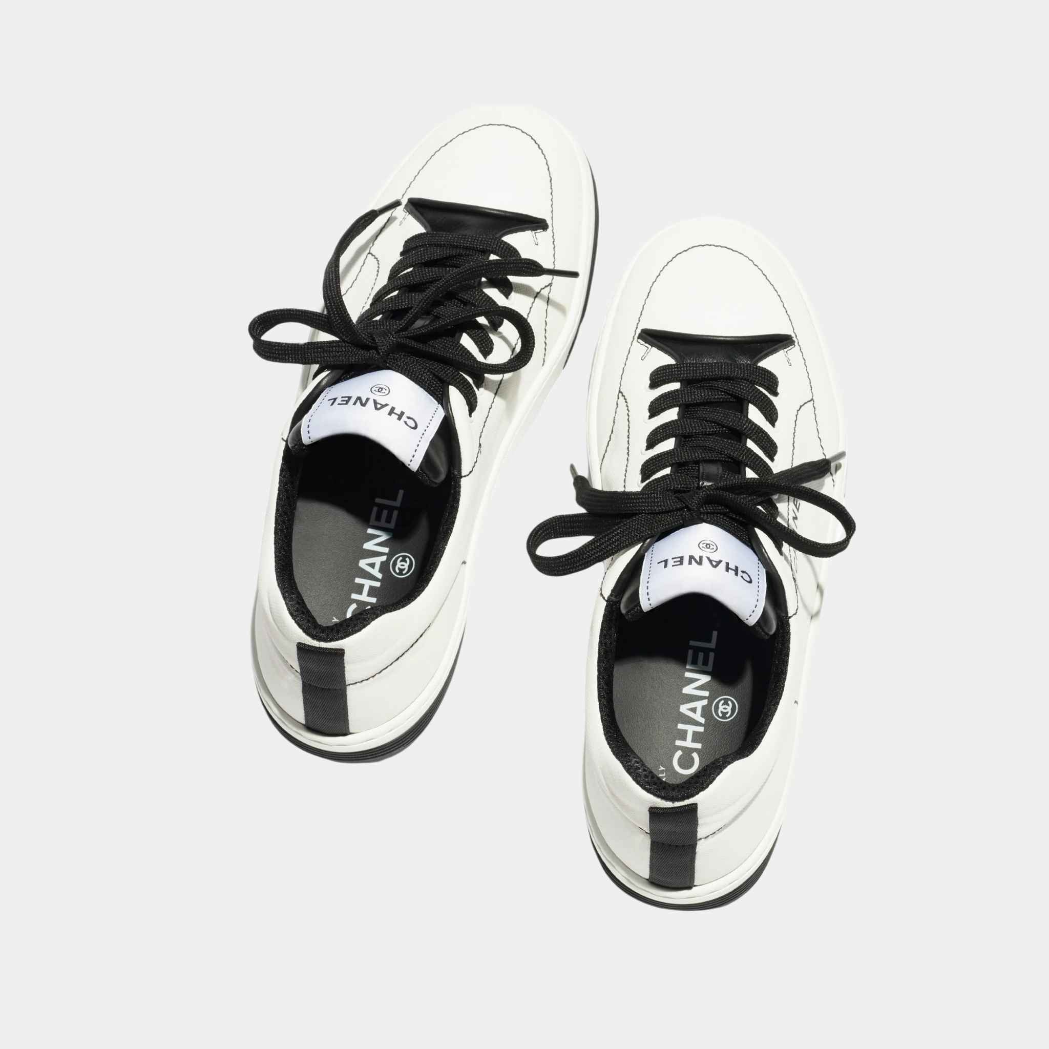 Trainers Sneaker Cotton White And Black