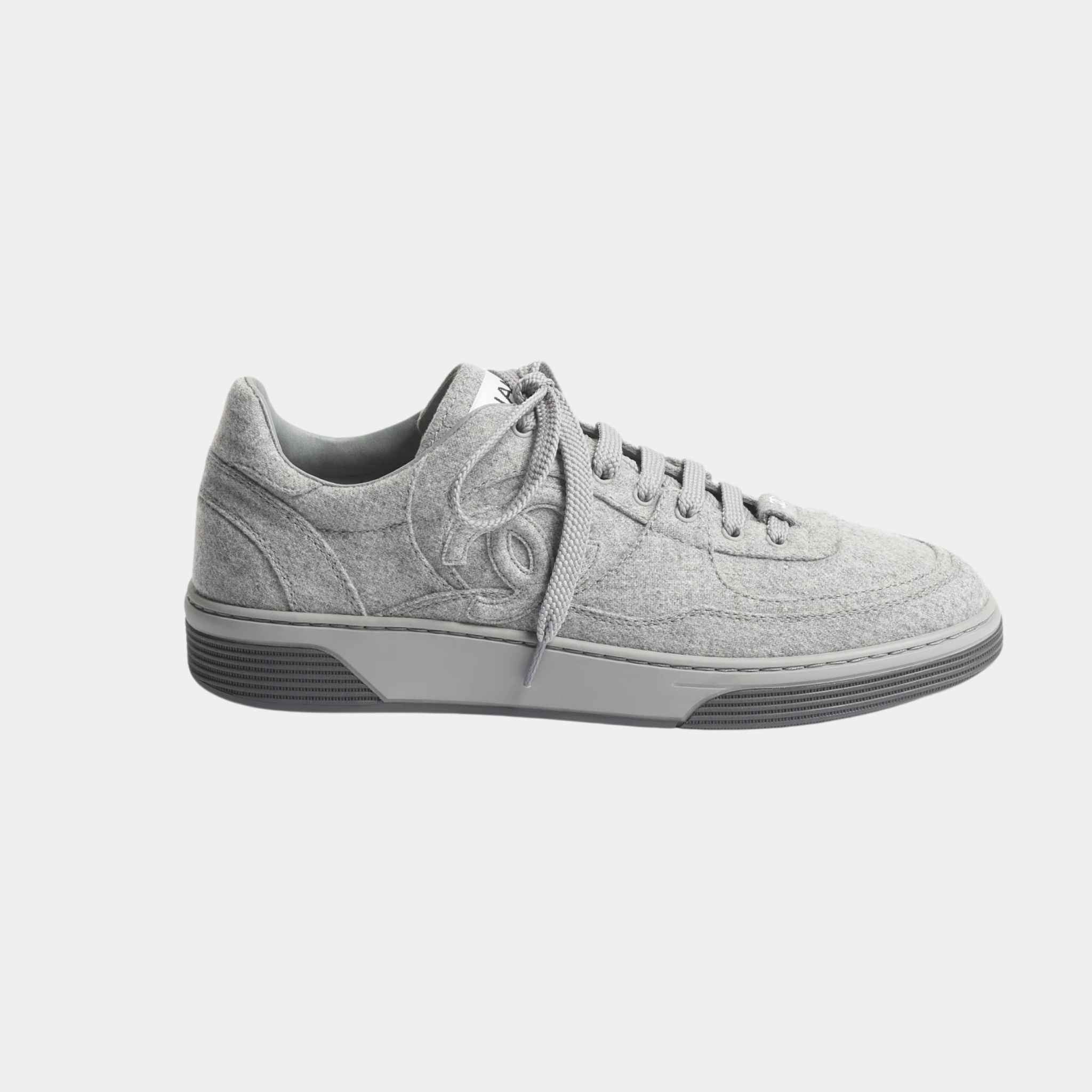 Trainers Sneakers Wool And Mixed Fibres Light Grey