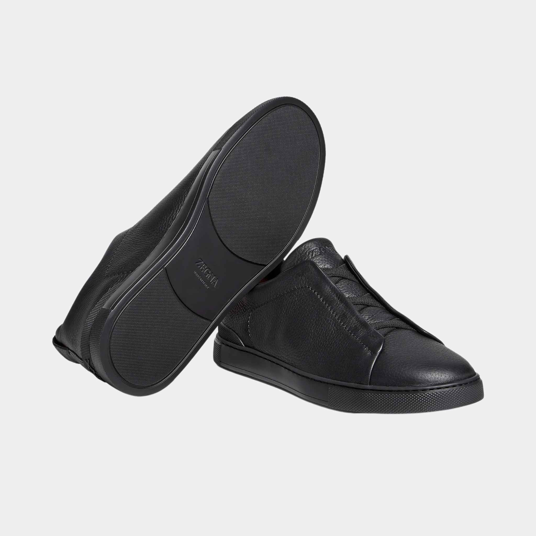Deerskin Triple Stitch Sneakers