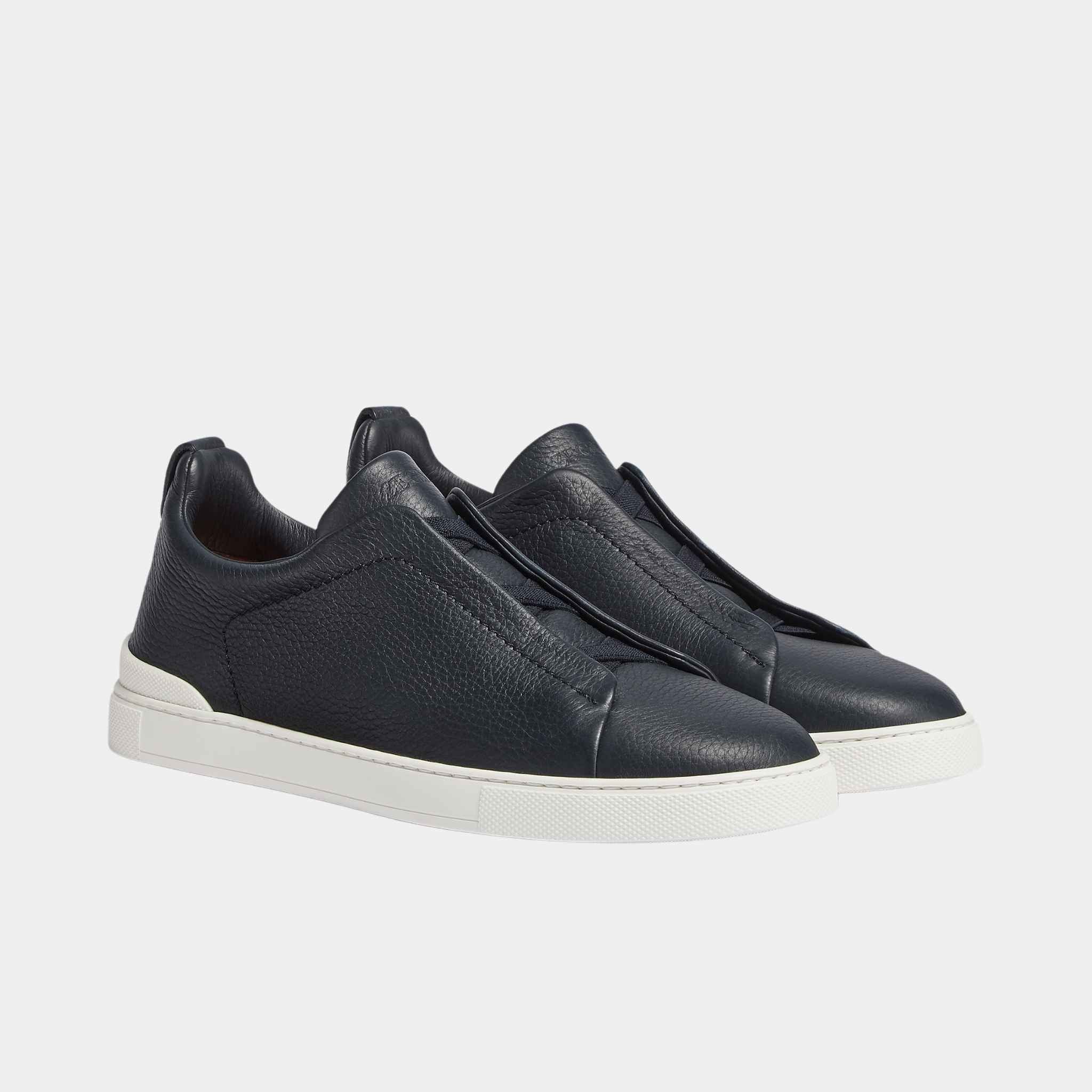Deerskin Triple Stitch Sneakers