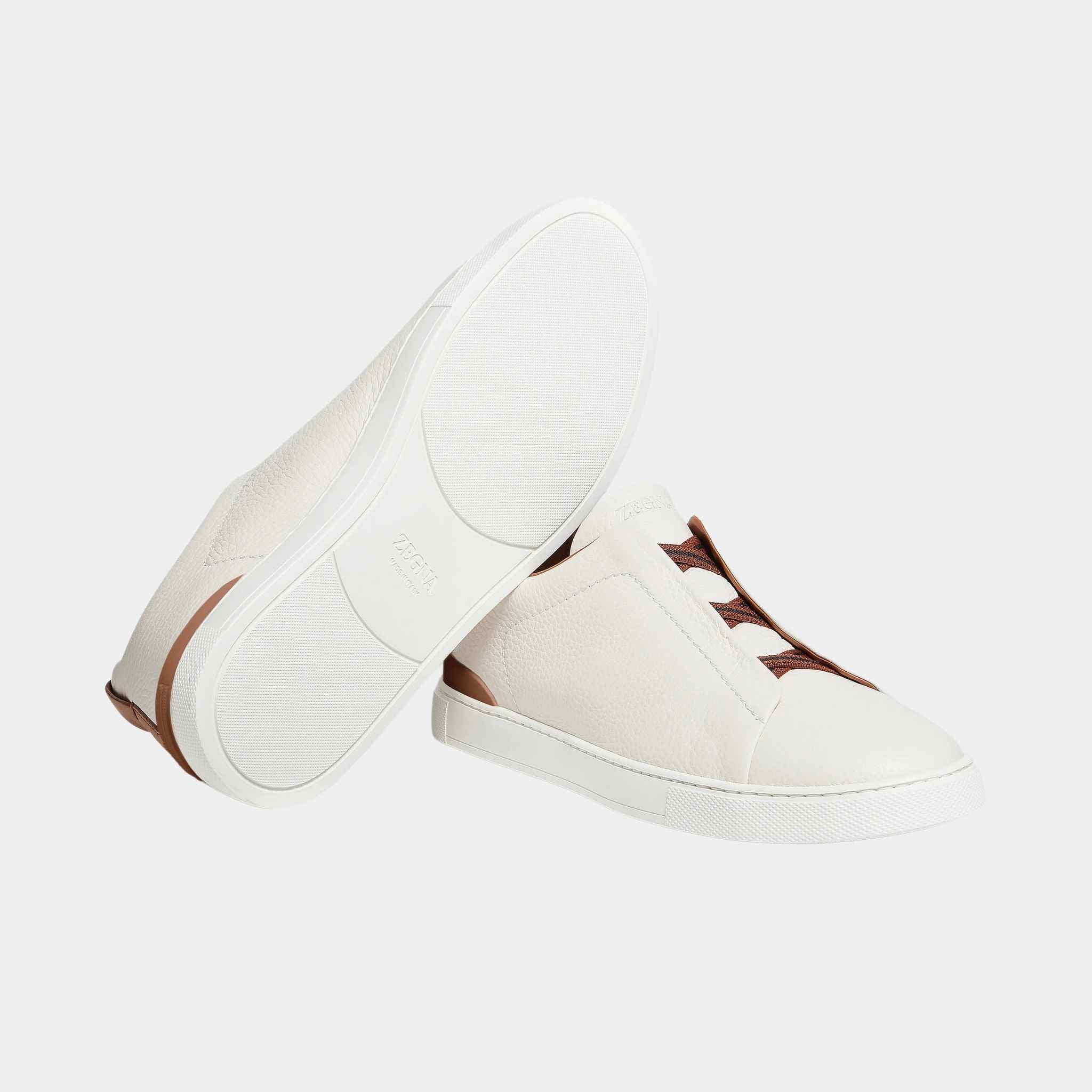 Deerskin Triple Stitch Sneakers