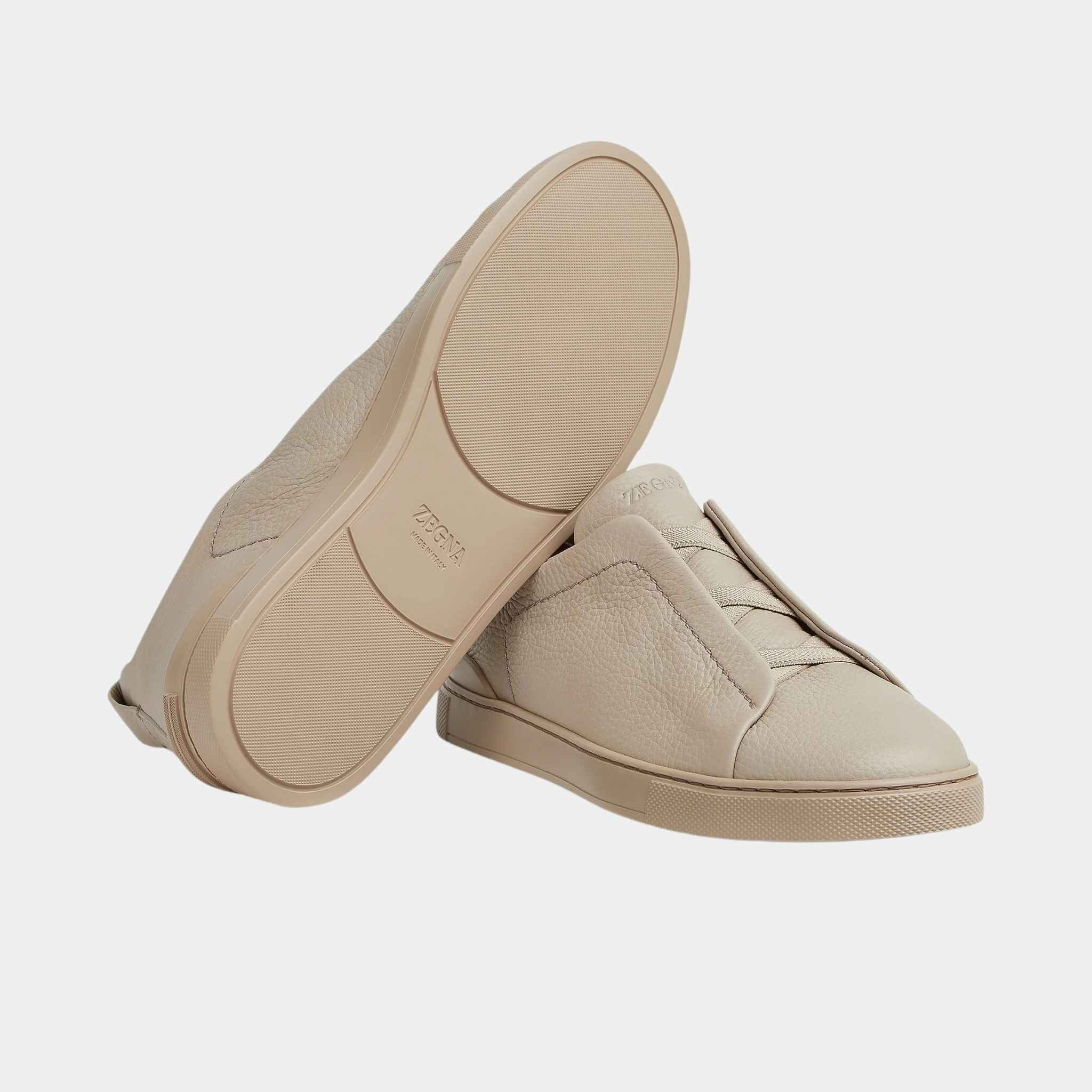 Deerskin Triple Stitch Sneakers