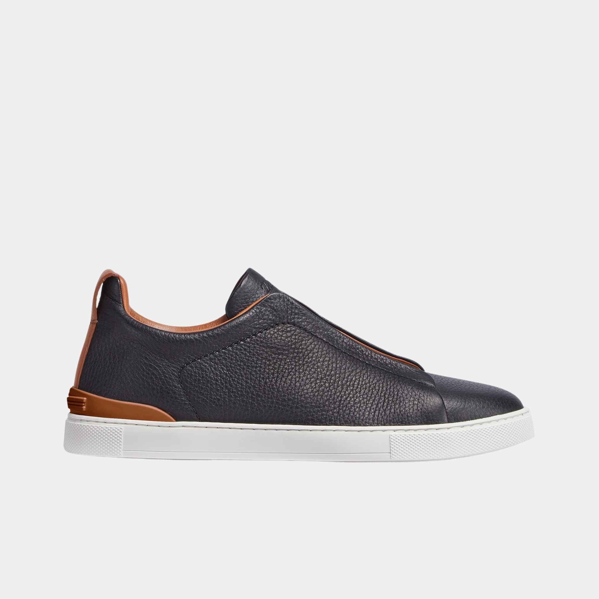 Deerskin Triple Stitch Sneakers