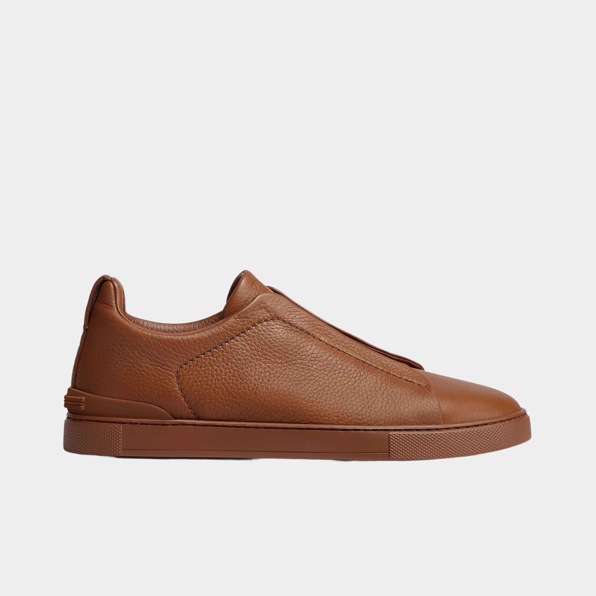 Deerskin Triple Stitch Sneakers