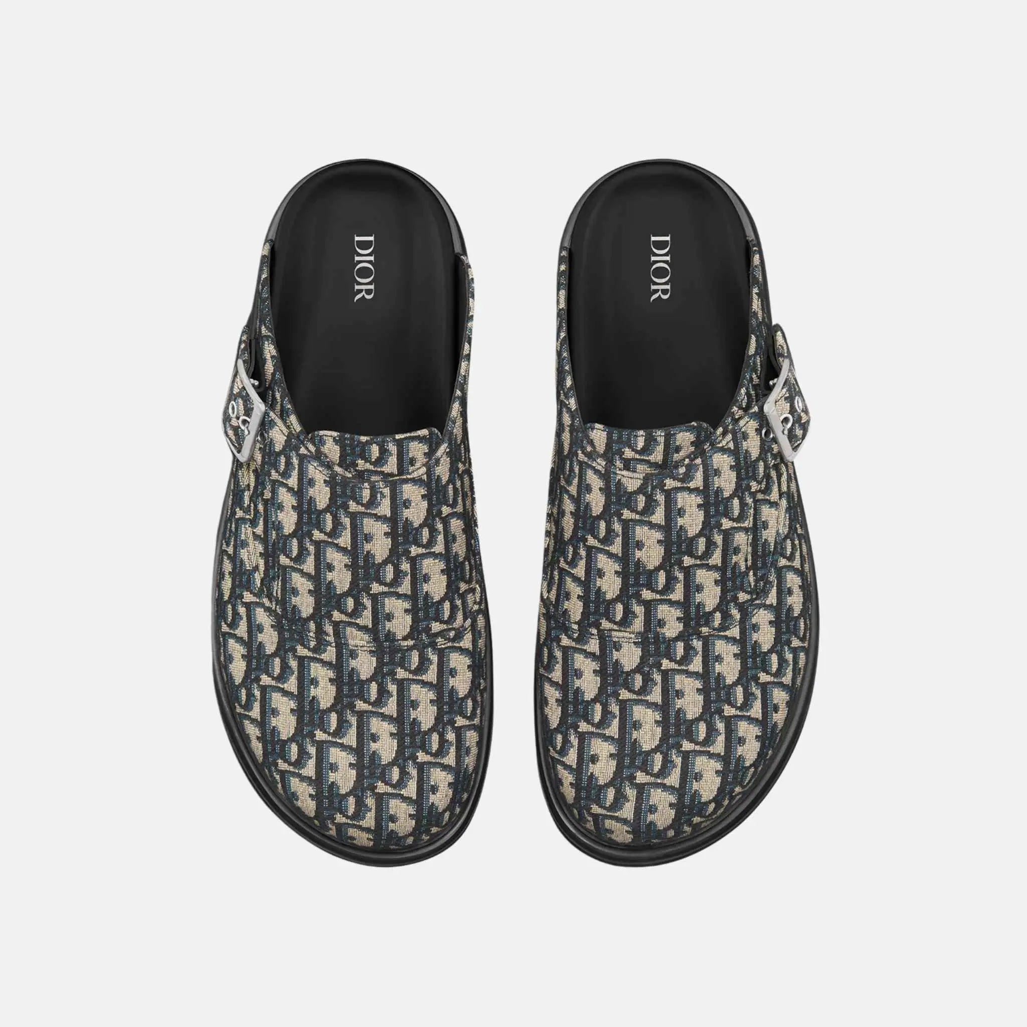 Aqua Mule In Dior Oblique Jacquard