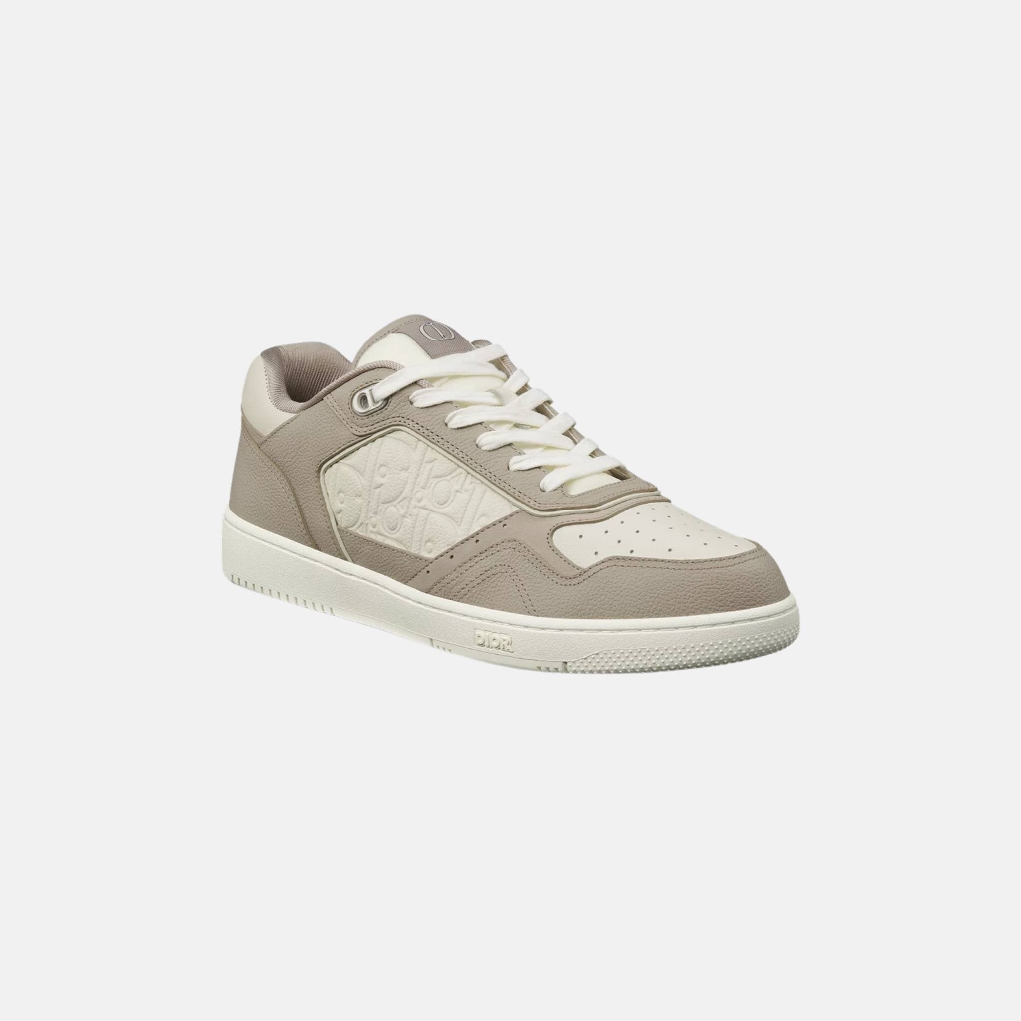 B27 Uptown Low Top Sneaker In Grained Calfskin With Gravity Leather