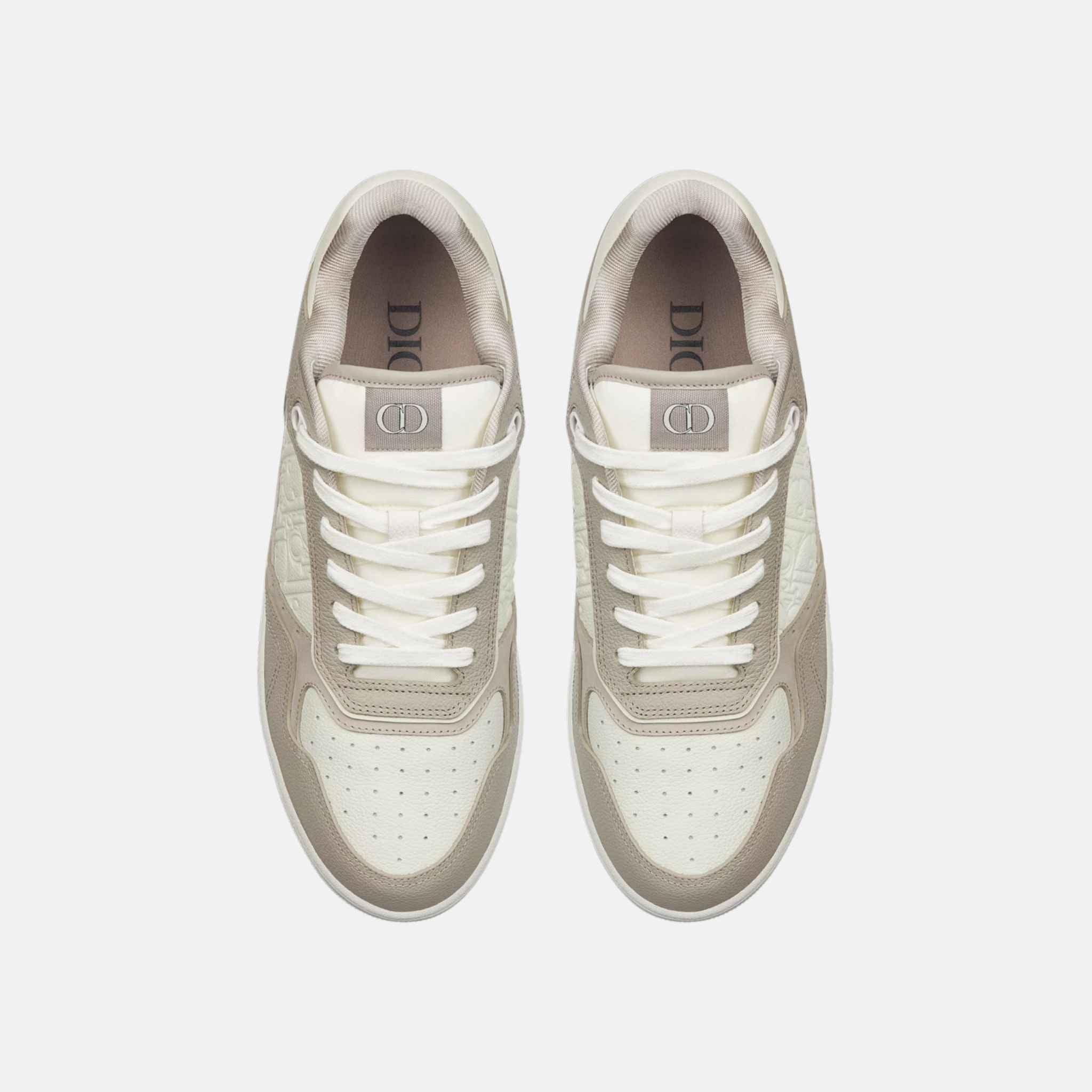 B27 Uptown Low Top Sneaker In Grained Calfskin With Gravity Leather