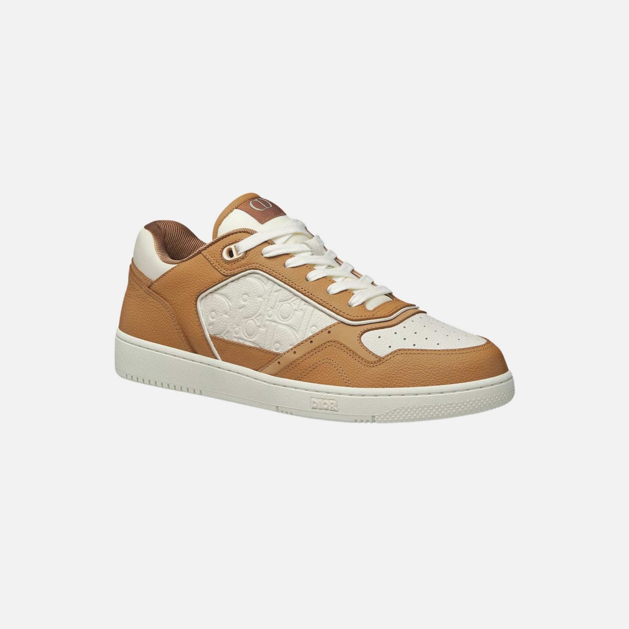 B27 Uptown Low Top Sneaker In Grained Calfskin With Gravity Leather