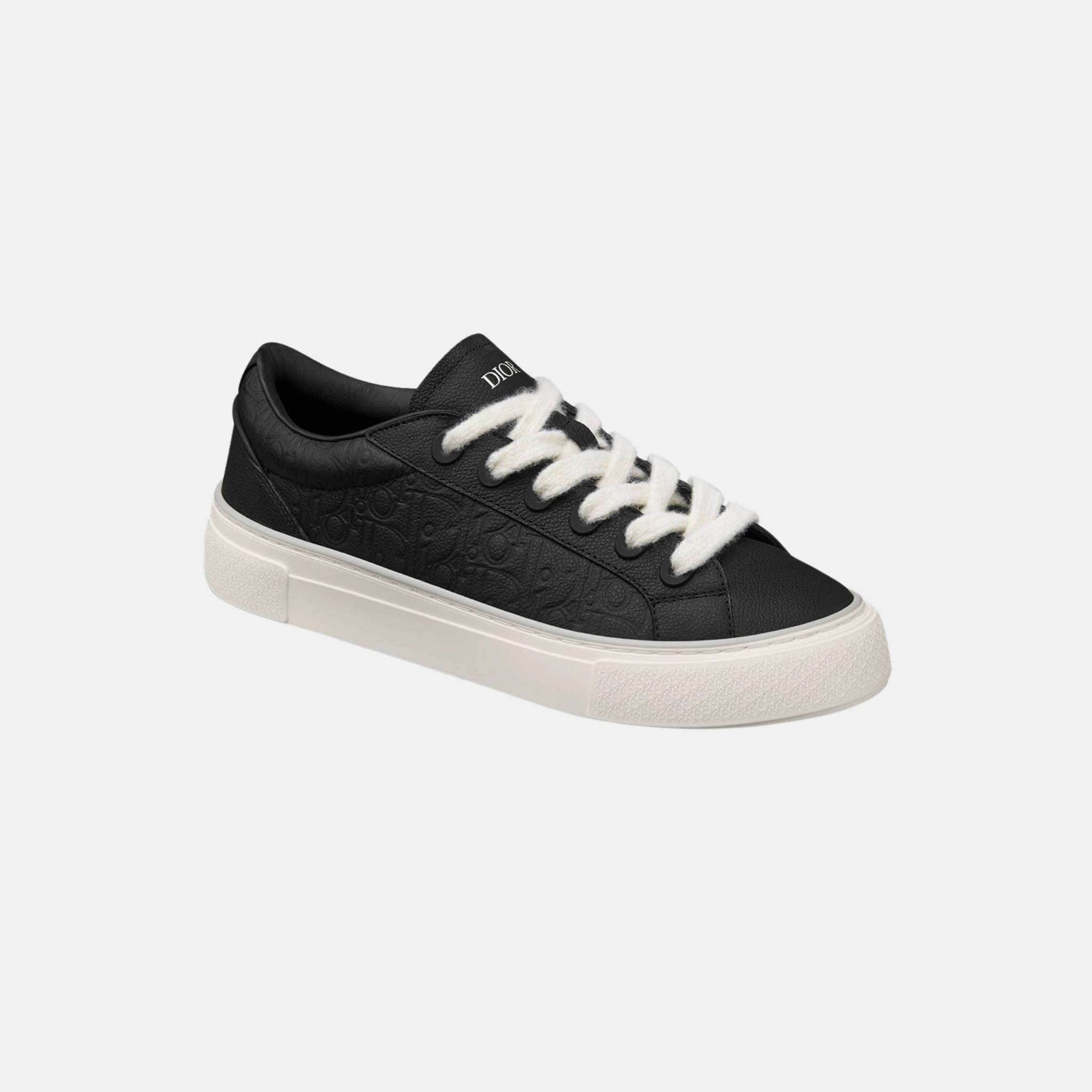 B33 Spin Sneaker In Grained Calfskin And Dior Gravity Leather