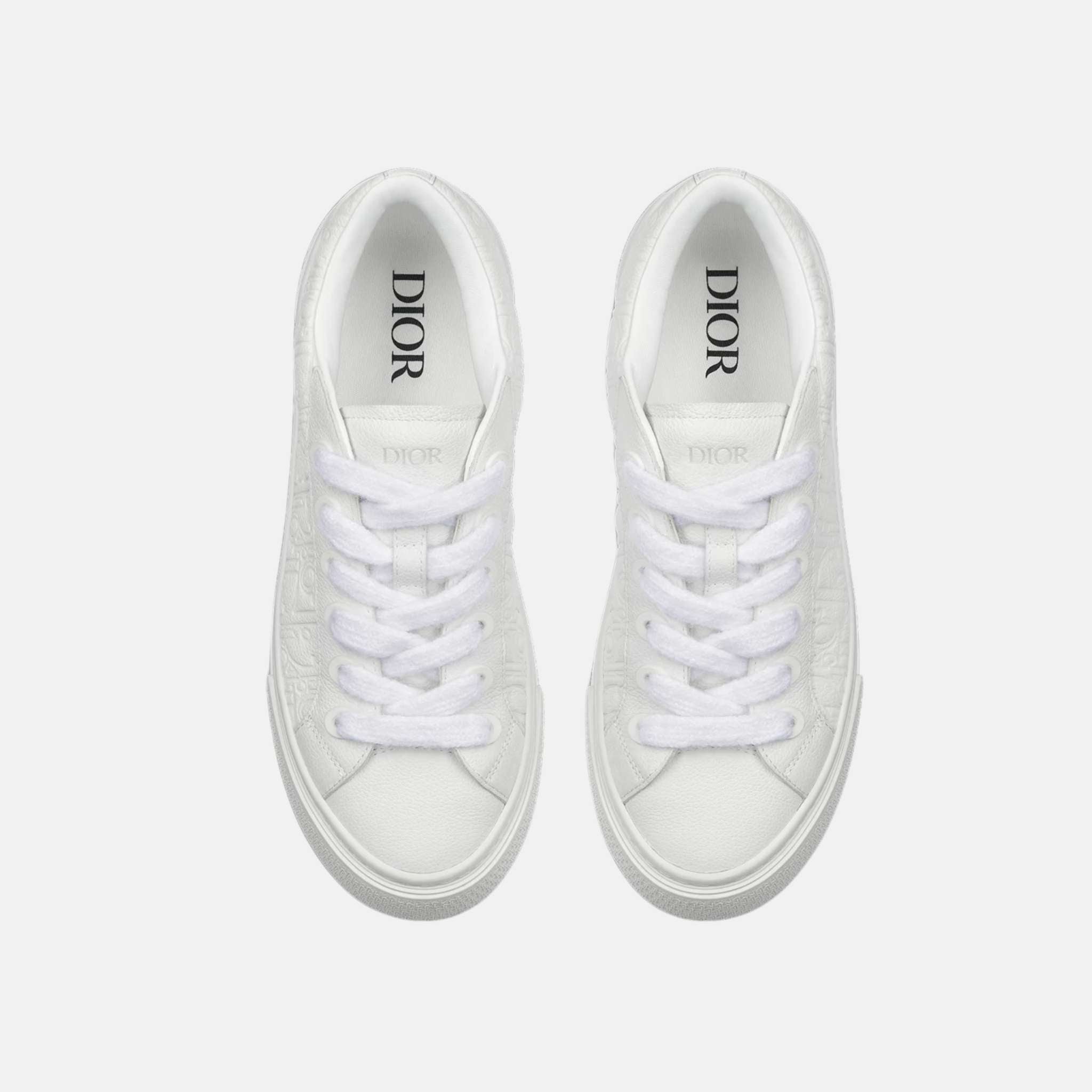 B33 Spin Sneaker In Grained Calfskin And Dior Gravity Leather