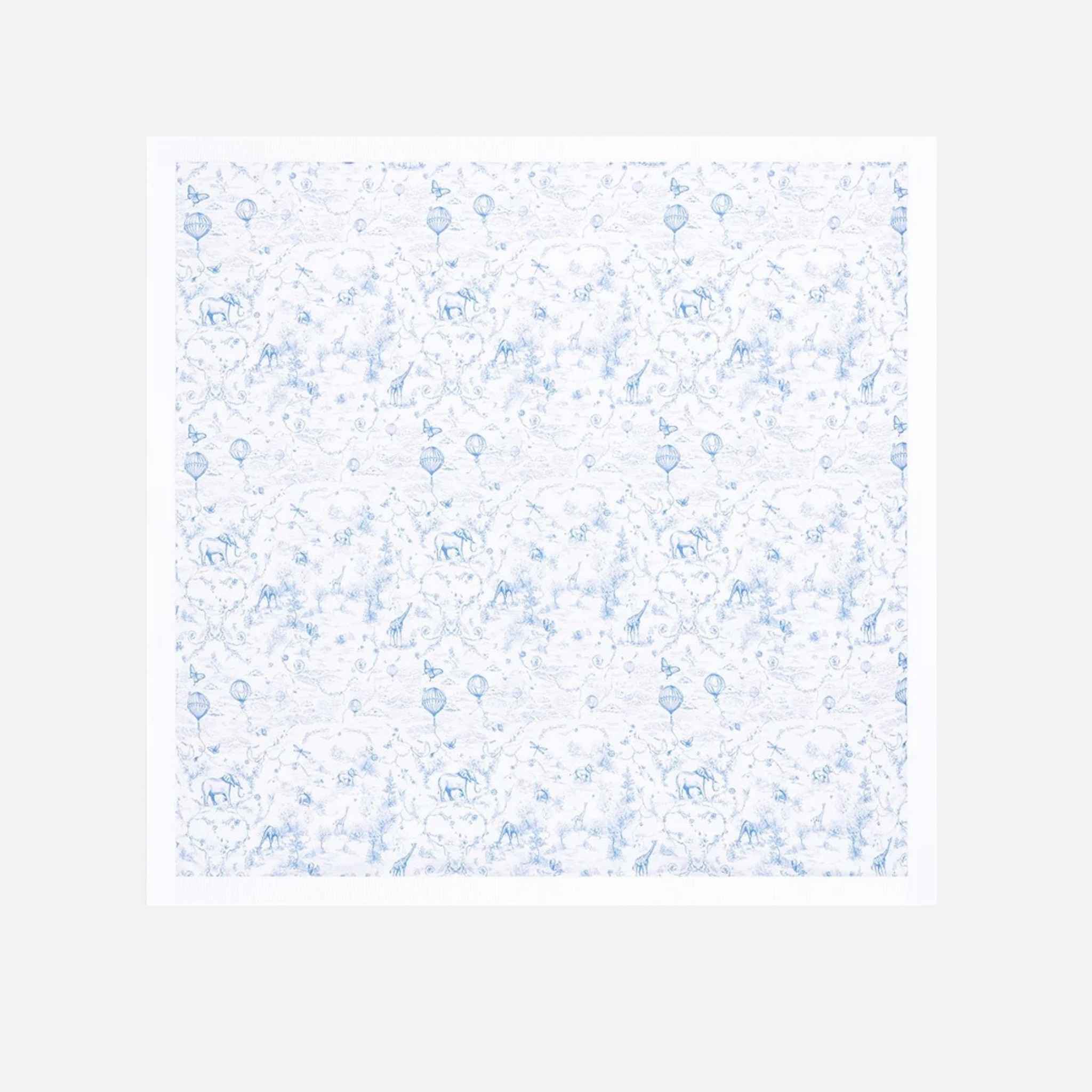 Baby Blanket White Cotton Knit