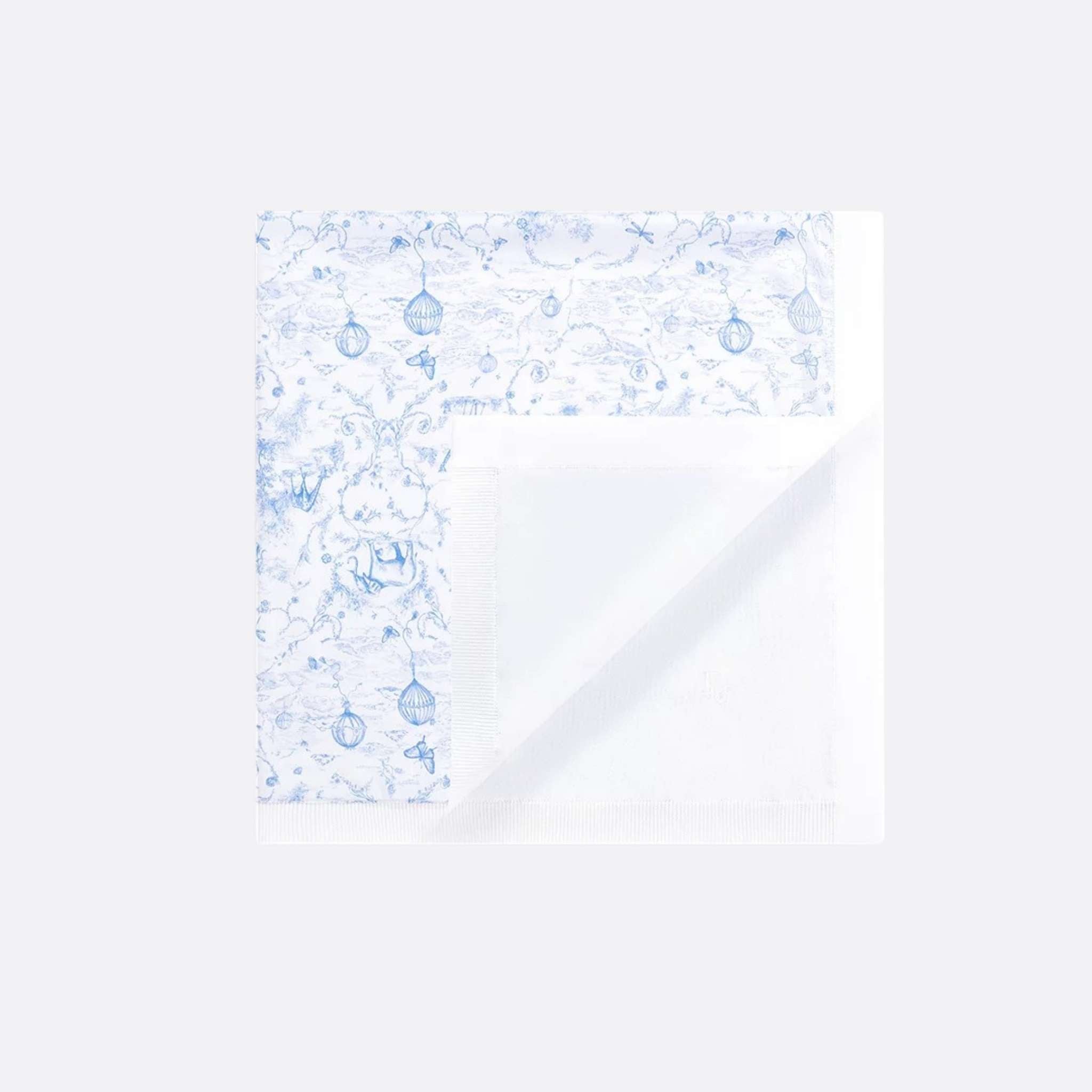 Baby Blanket White Cotton Knit