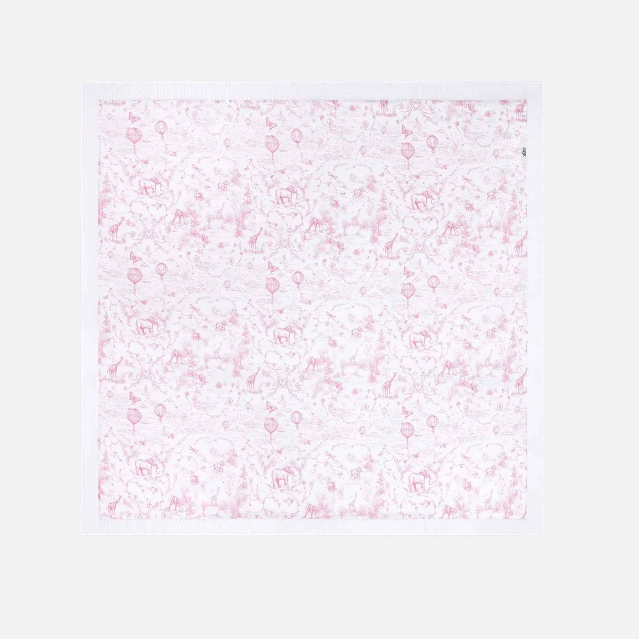 Baby Blanket White Cotton Knit