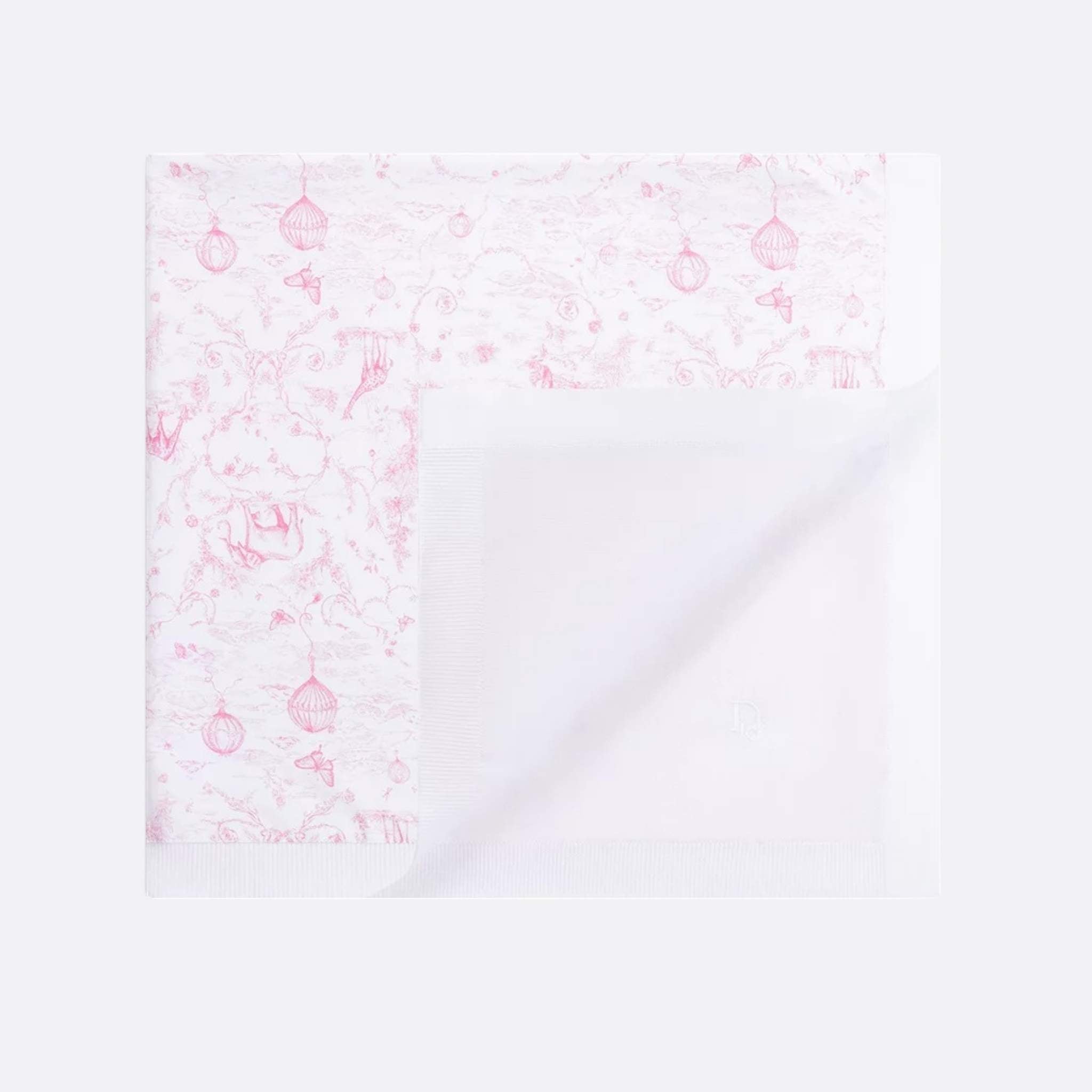 Baby Blanket White Cotton Knit