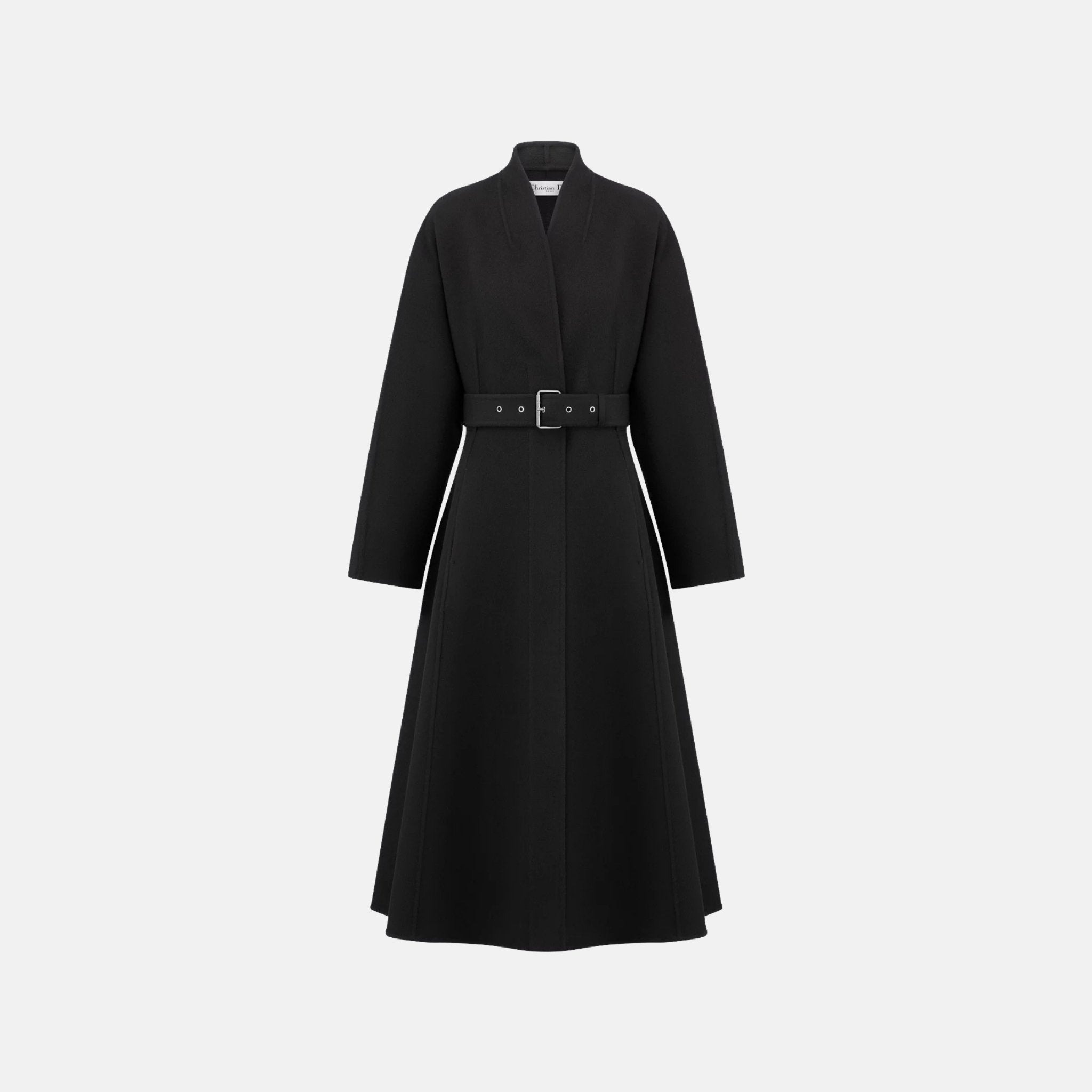 Belted Coat In Virgin Wool And Cashmere