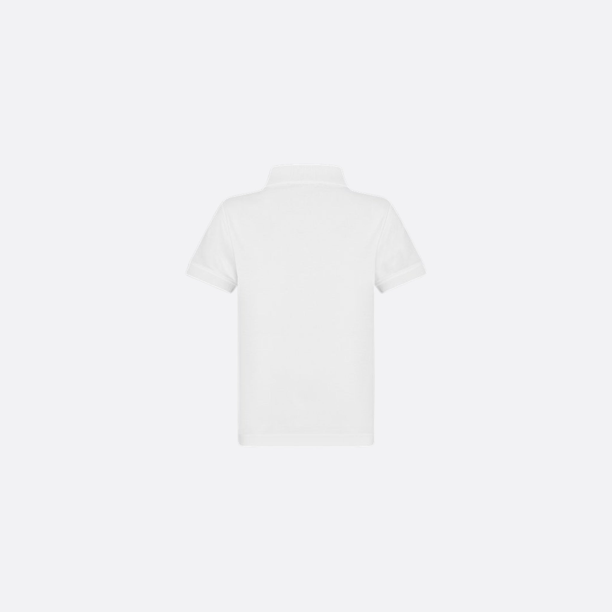 CD Icon Polo Shirt White Cotton Piqué
